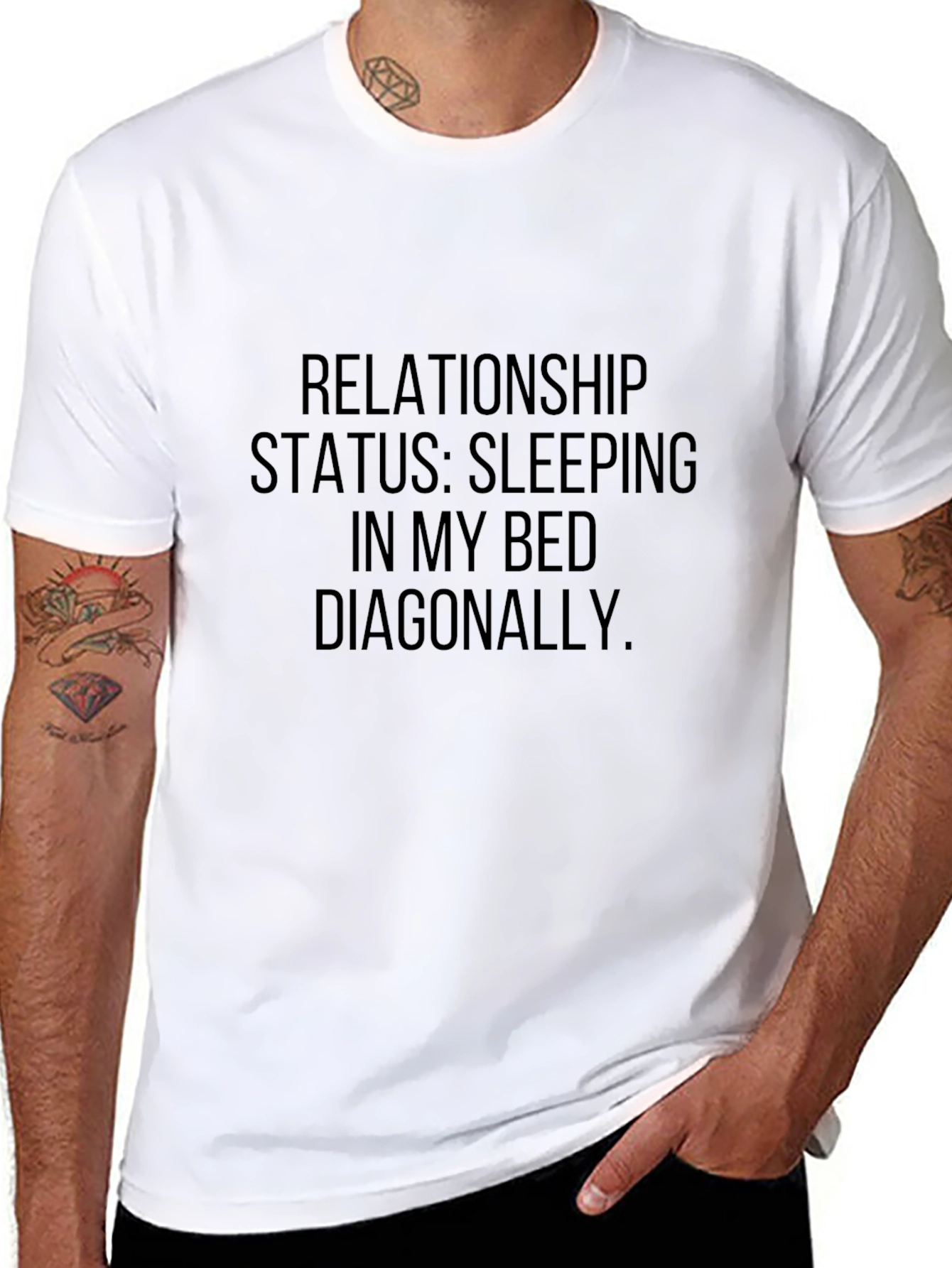 Relationship Status Sleeping in My Bed T-Shirt