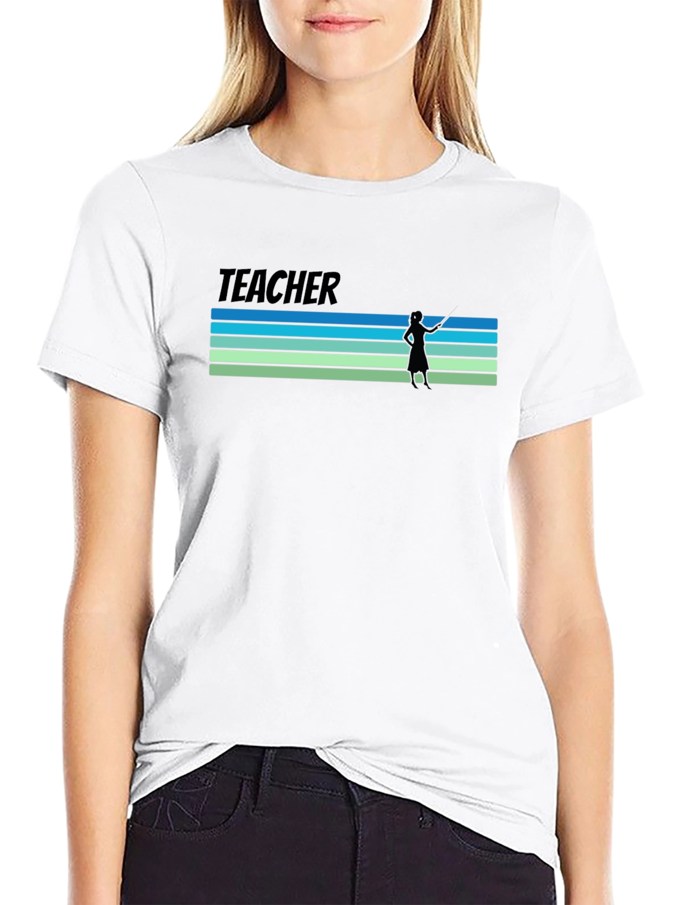 Retro Teacher Graphic T-Shirt
