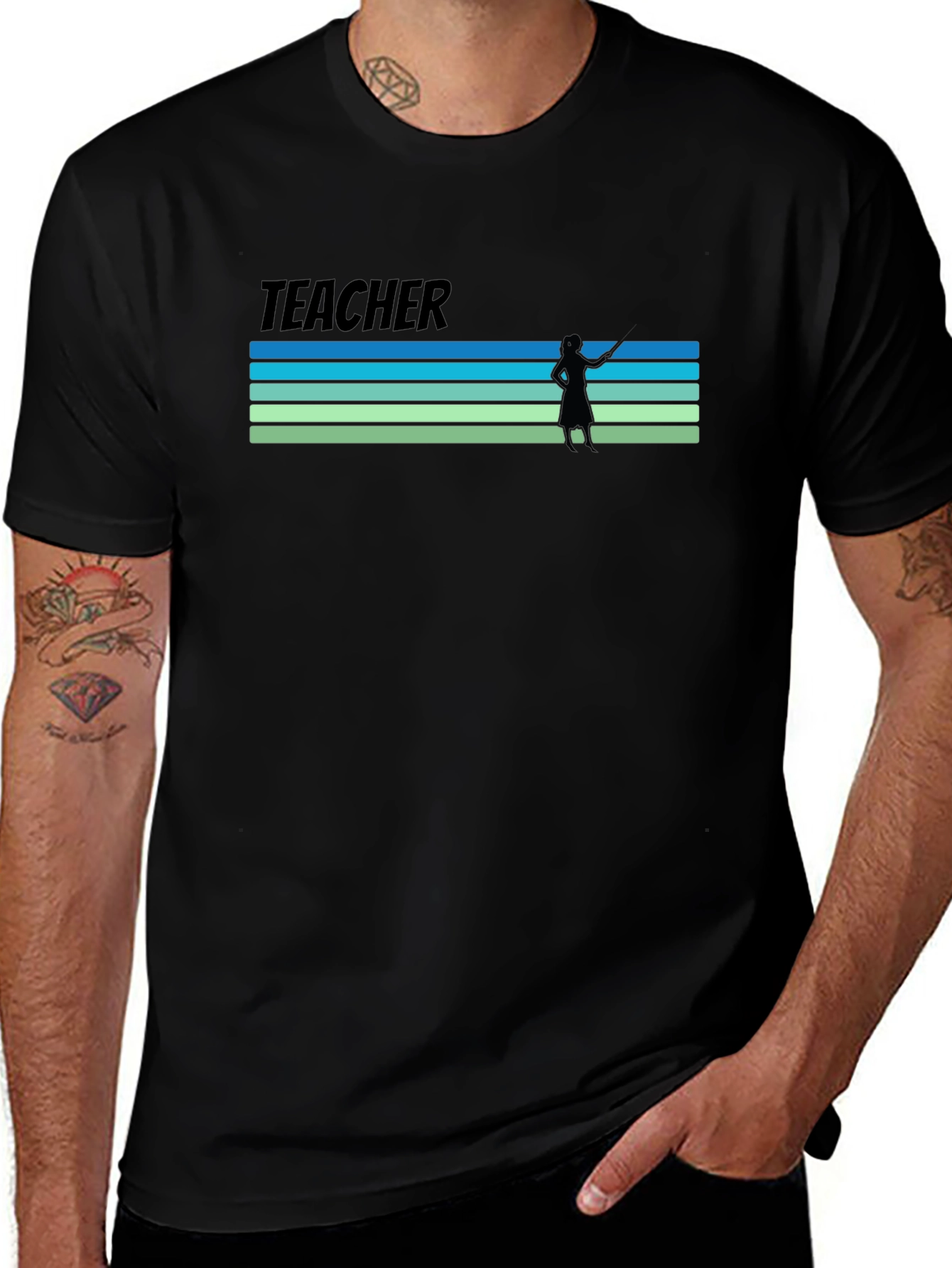 Retro Teacher Graphic T-Shirt