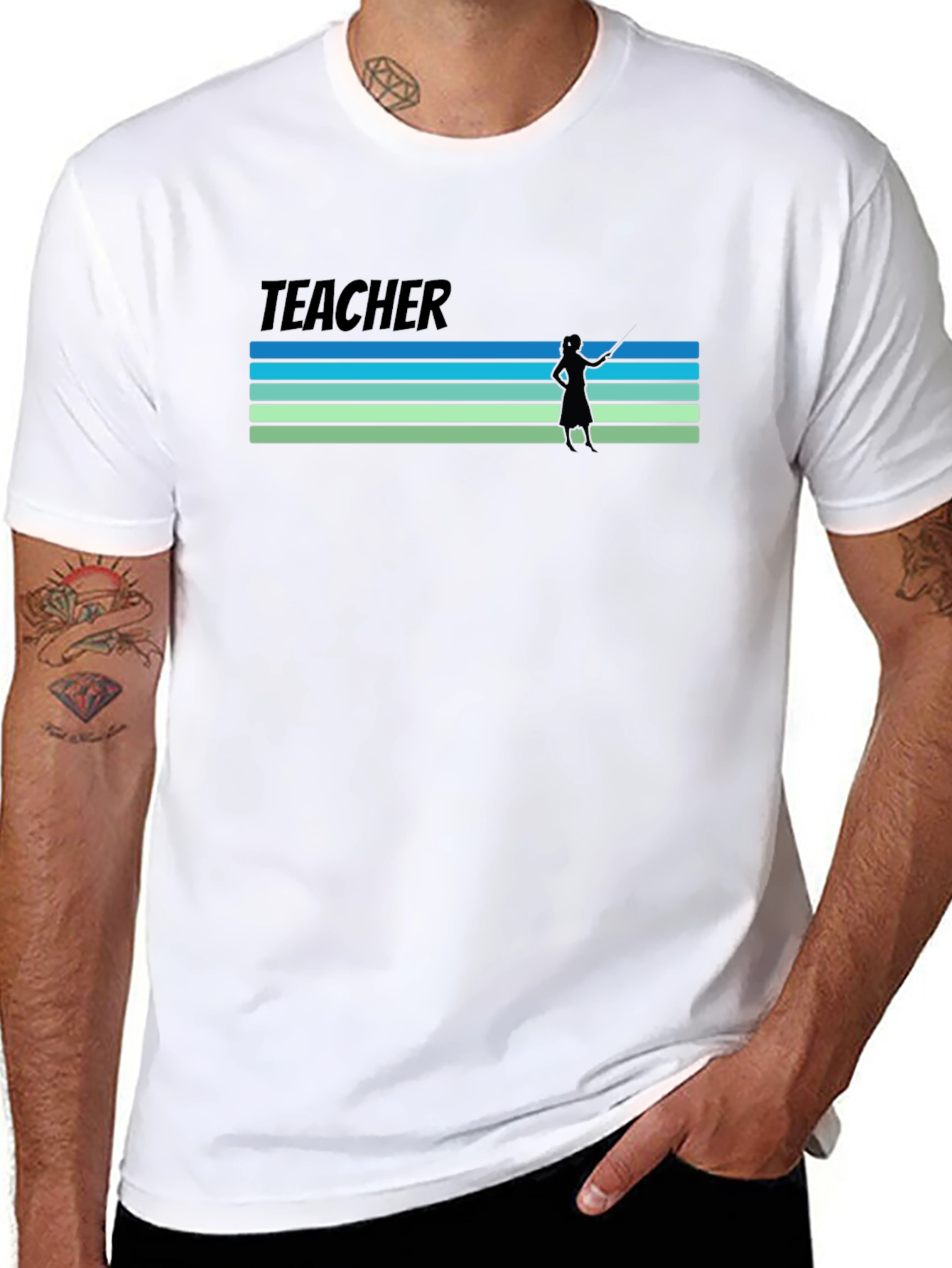 Retro Teacher Graphic T-Shirt