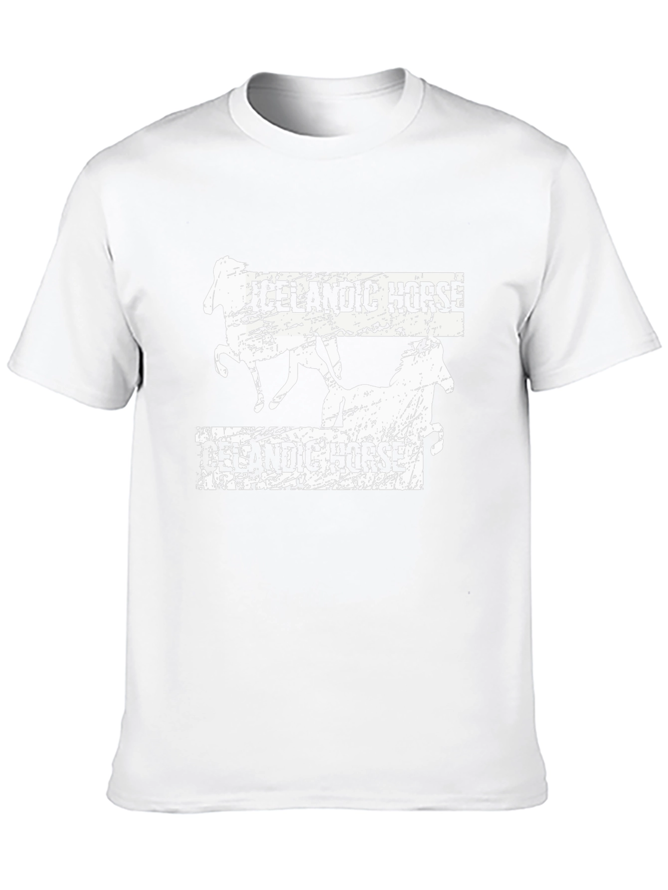 Icelandic Horse Black Graphic T-Shirt