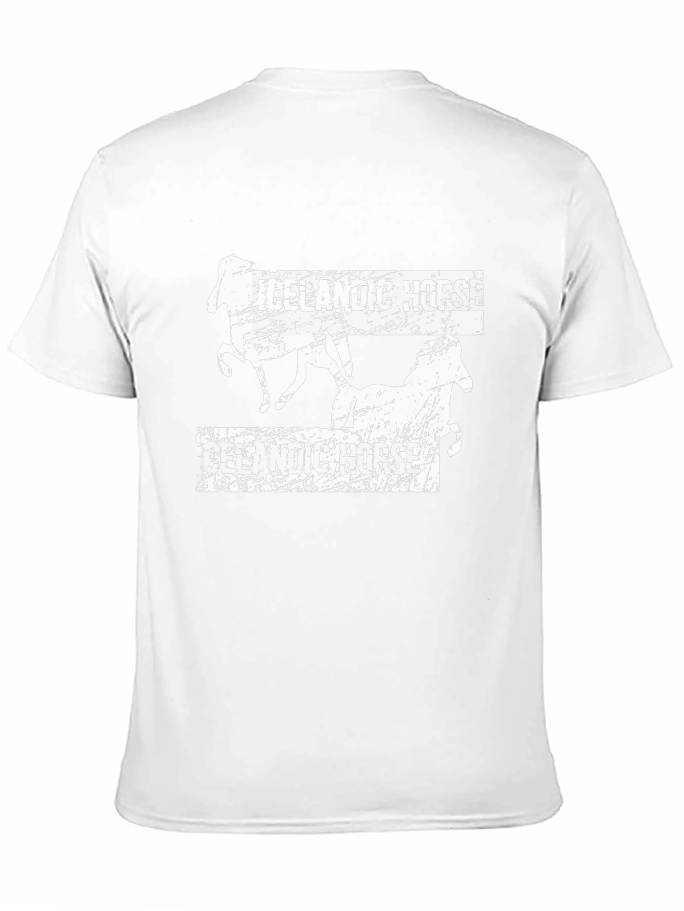 Icelandic Horse Black Graphic T-Shirt
