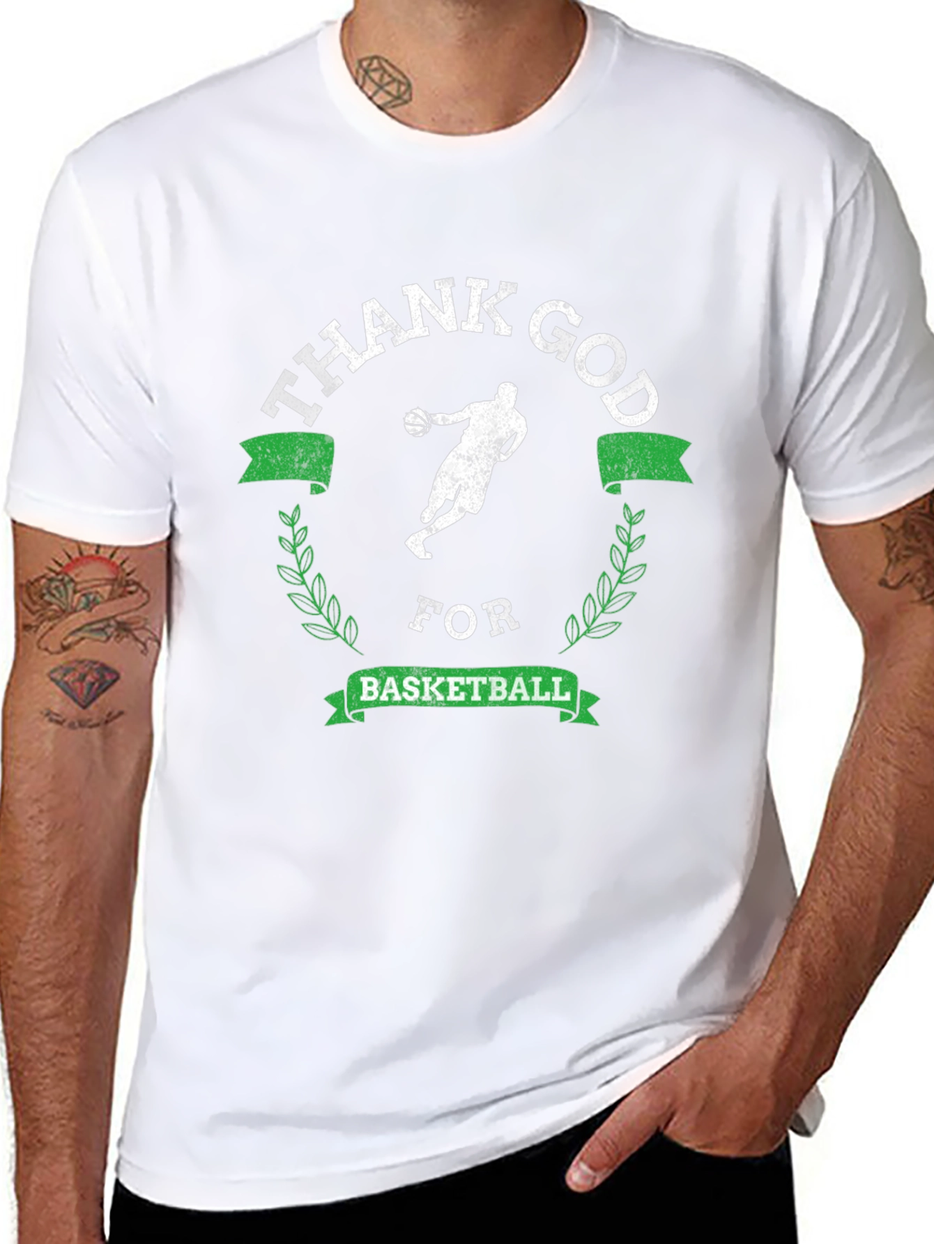 Thank God For Basketball T-Shirt - Black