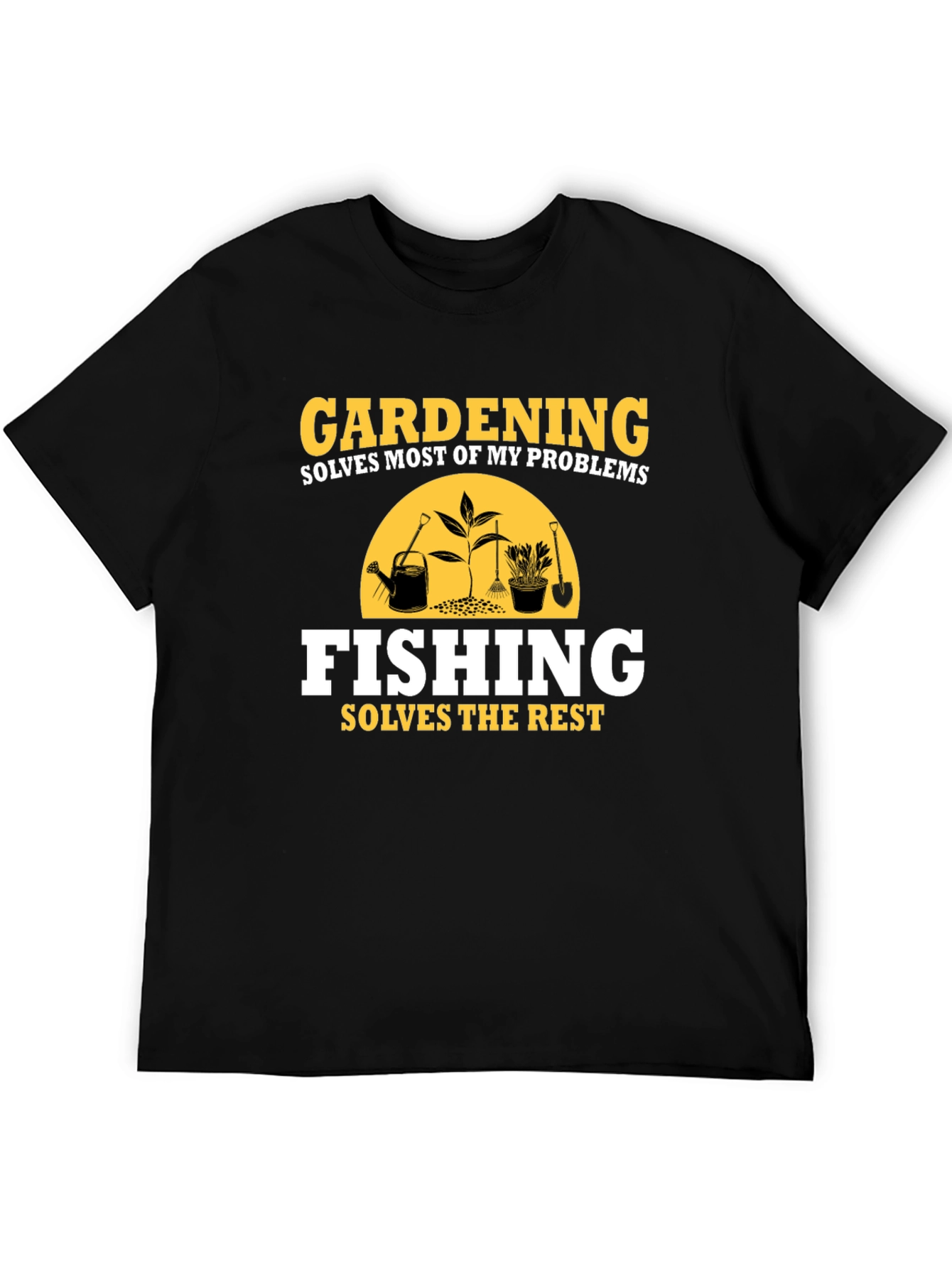 Gardening Fishing Graphic T-Shirt Hobby Tee