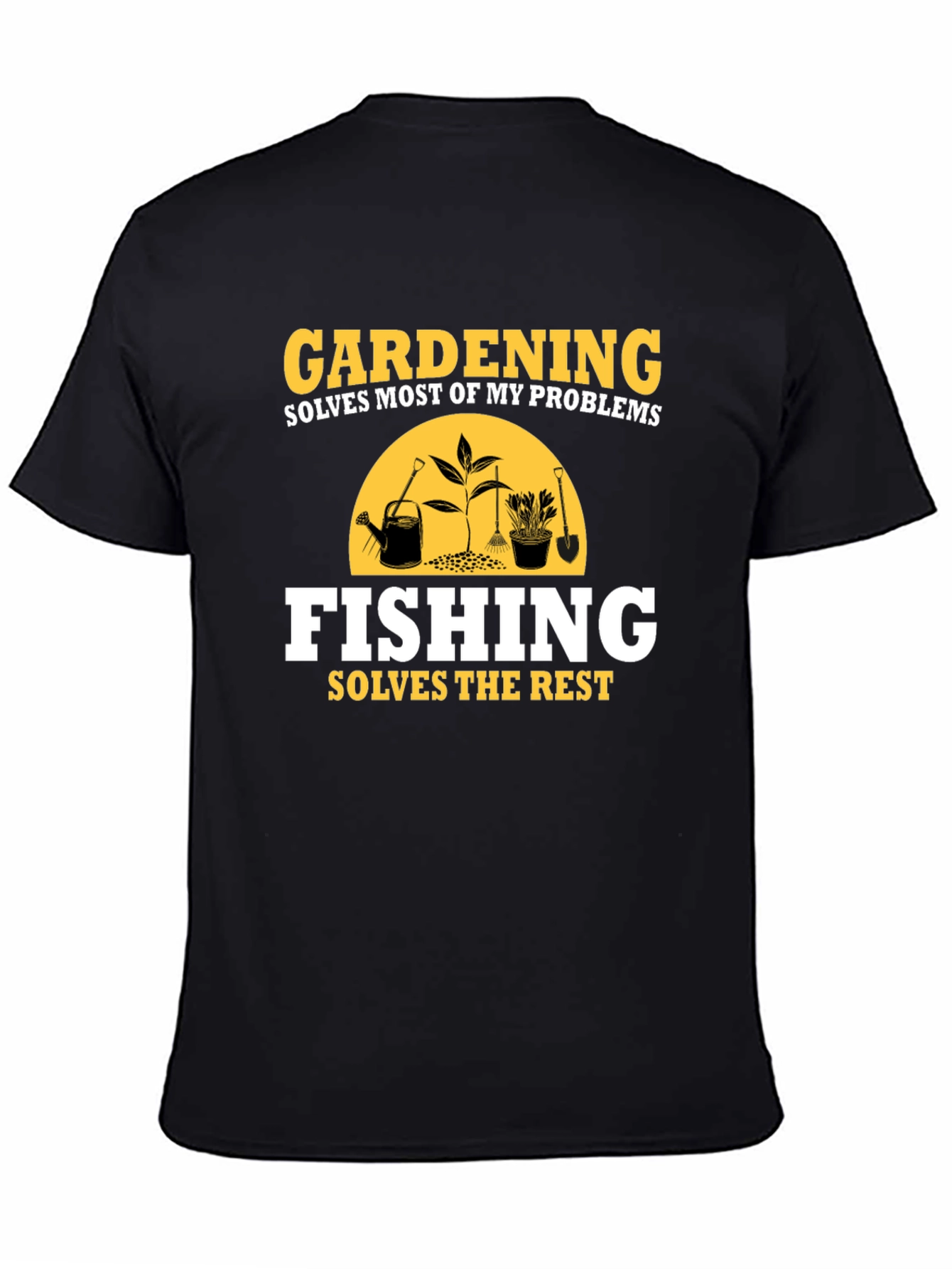 Gardening Fishing Graphic T-Shirt Hobby Tee