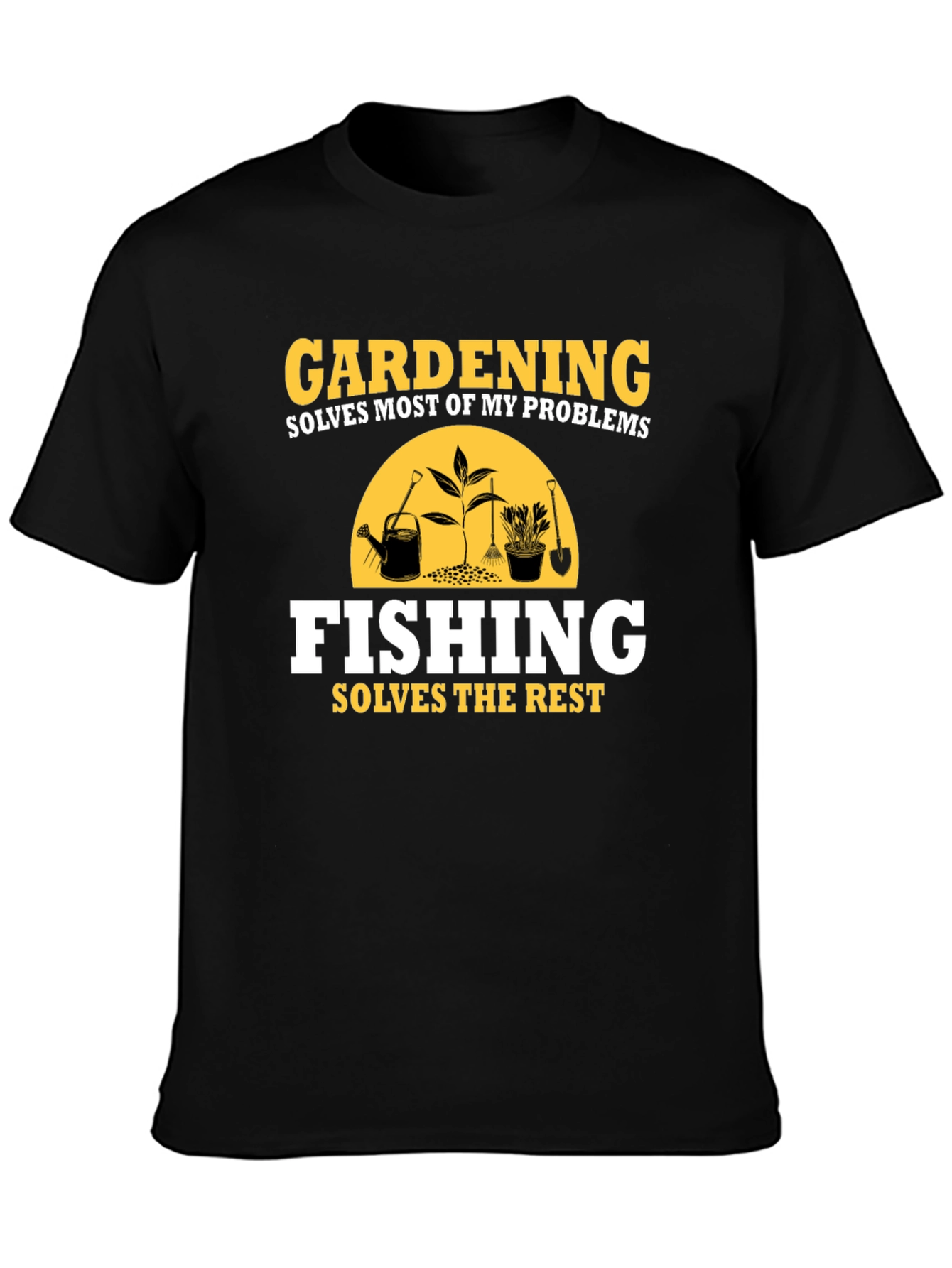 Gardening Fishing Graphic T-Shirt Hobby Tee