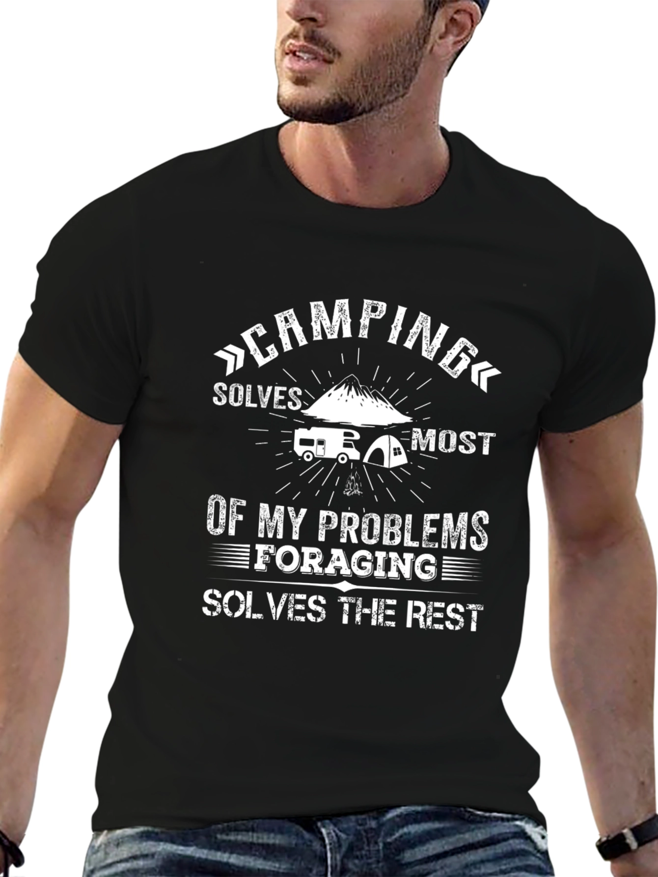 Camping Solves Most Problems T-Shirt