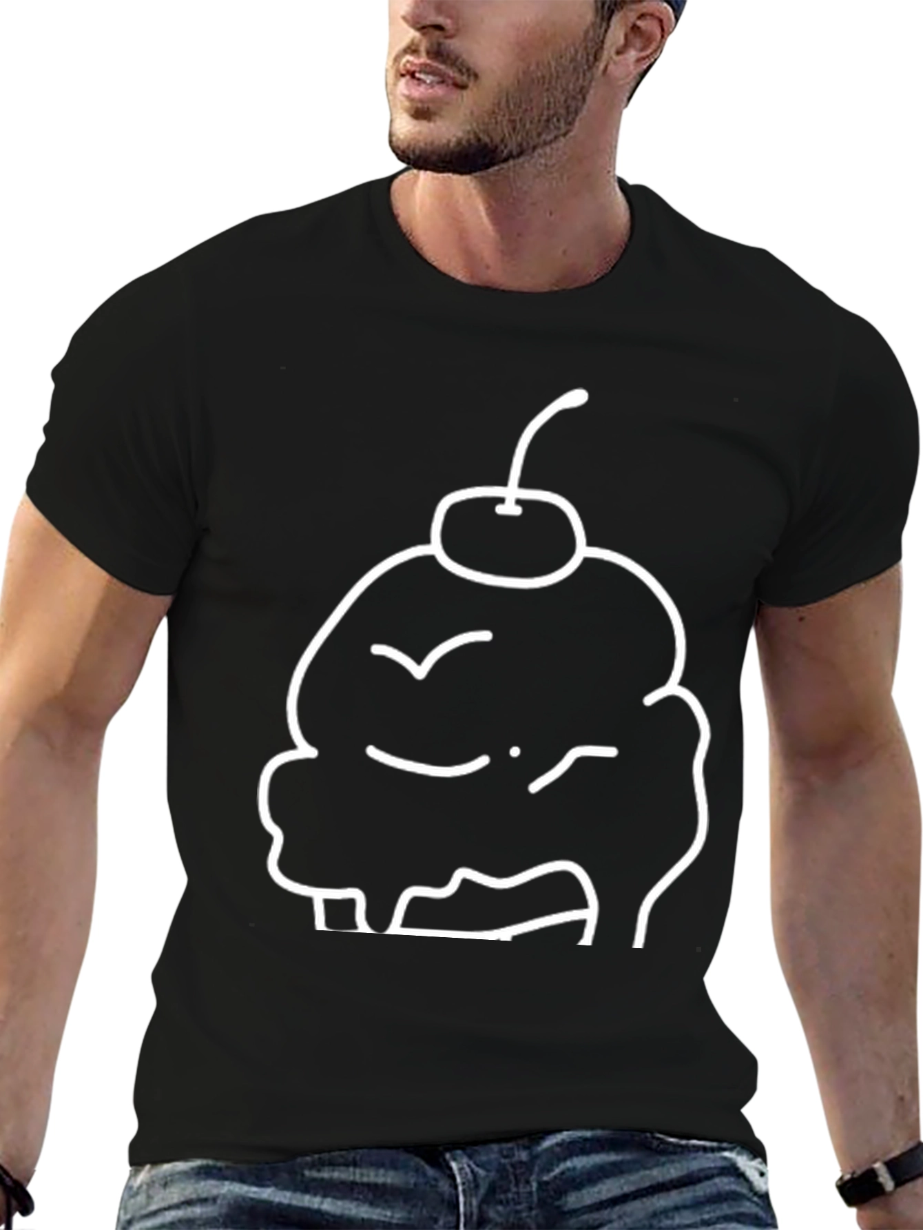 Cool Cherry Cupcake Graphic Tee