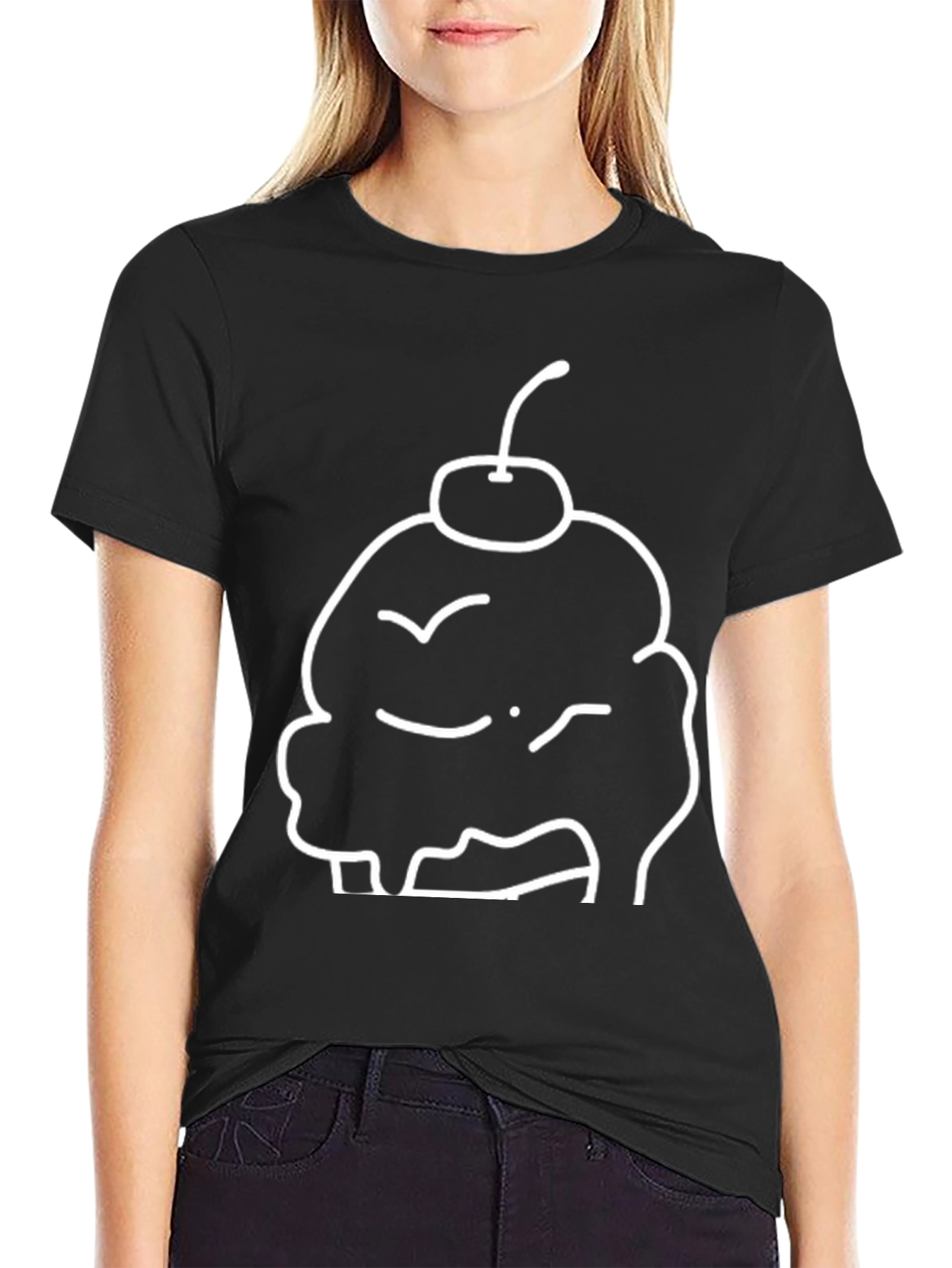 Cool Cherry Cupcake Graphic Tee