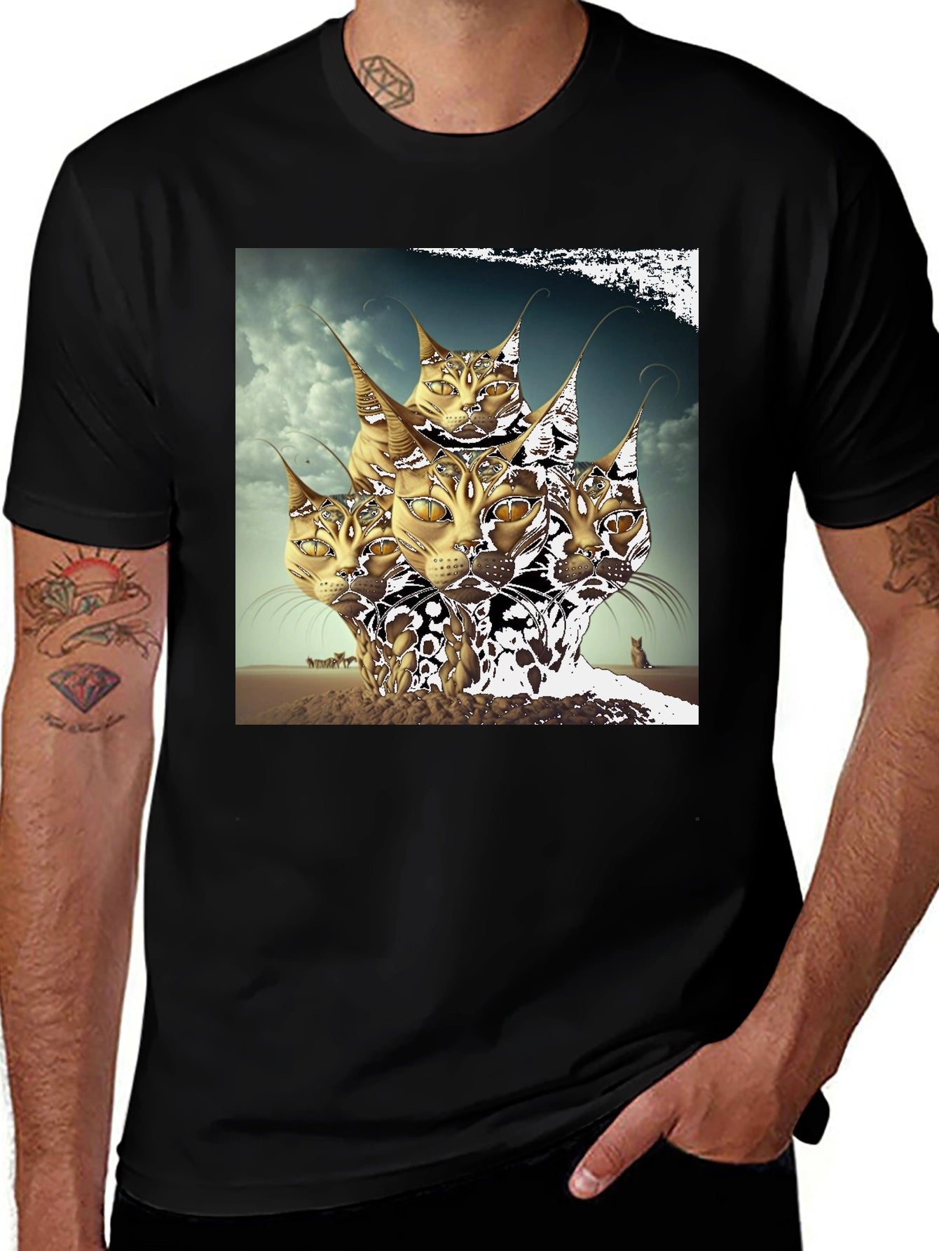 Mystic Cat Head T-Shirt