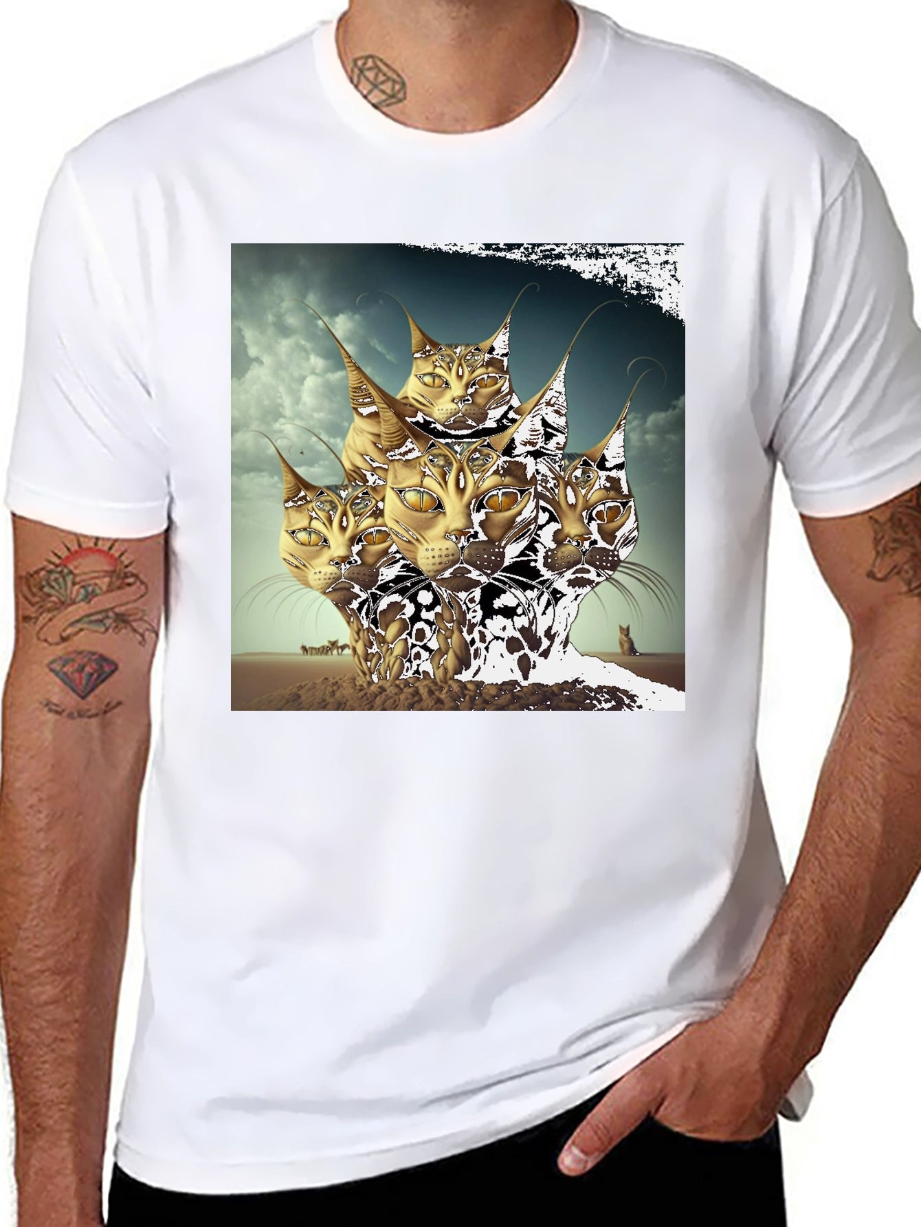Mystic Cat Head T-Shirt