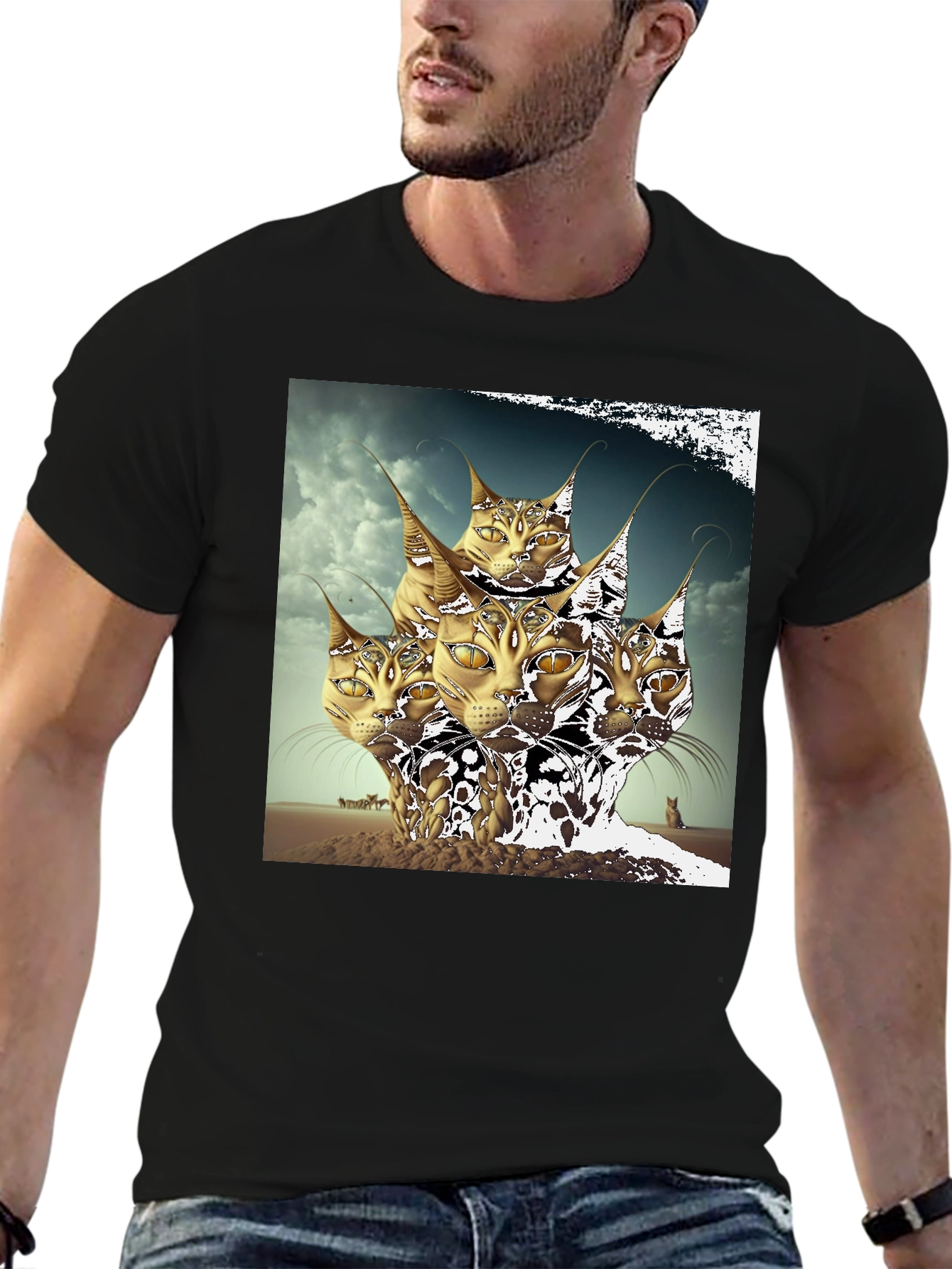 Mystic Cat Head T-Shirt