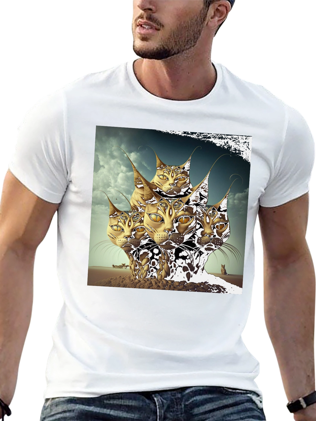 Mystic Cat Head T-Shirt