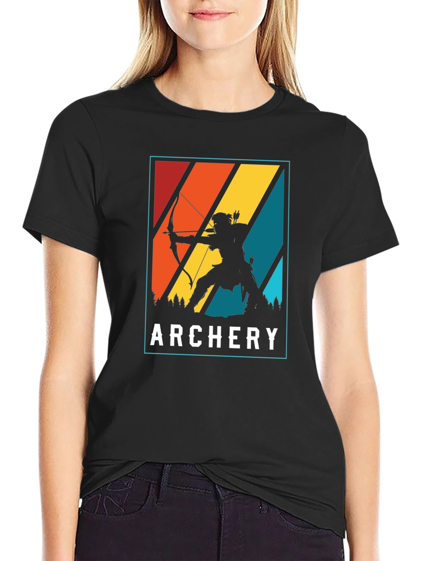 Archery T-Shirt: Retro Archer Design