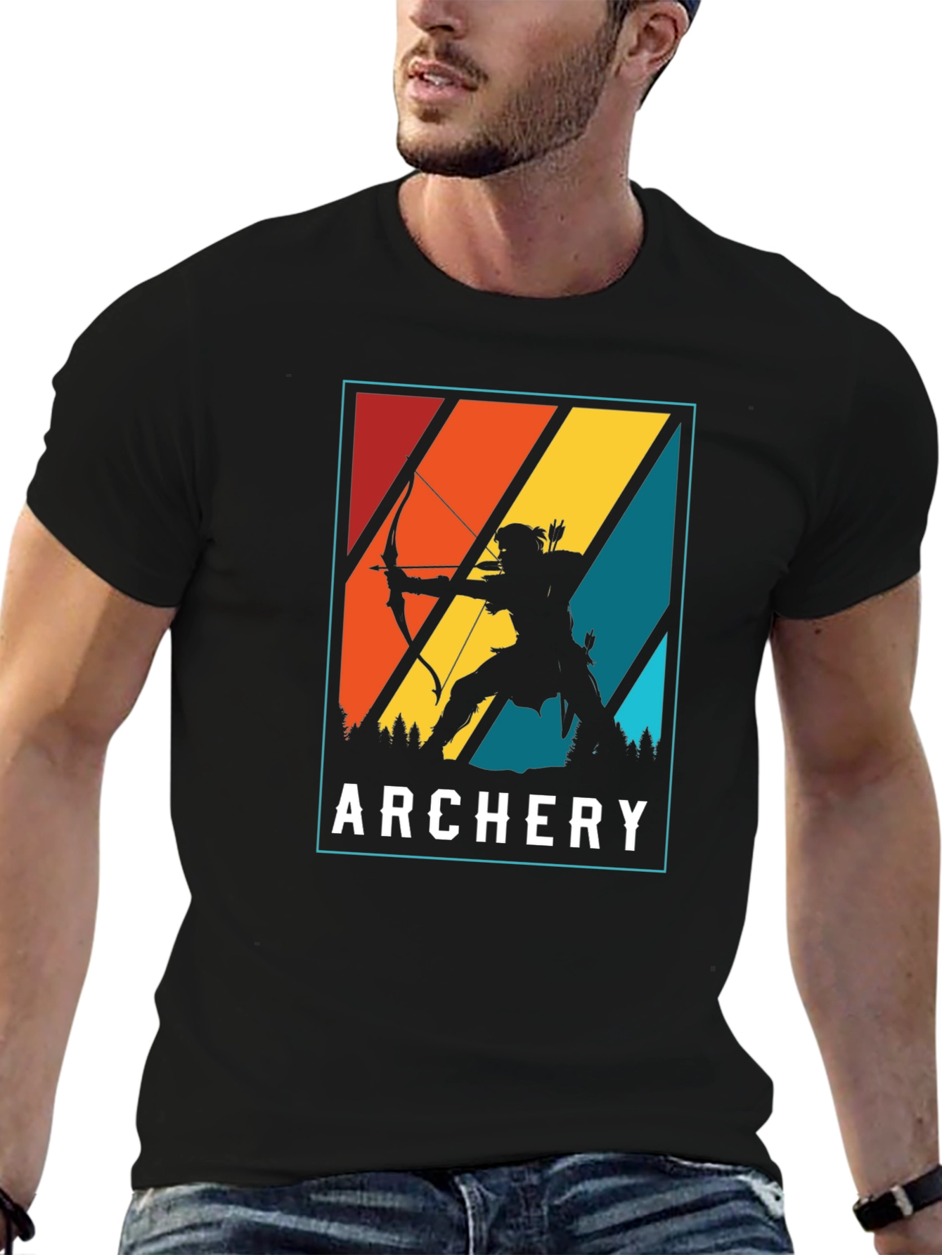 Archery T-Shirt: Retro Archer Design