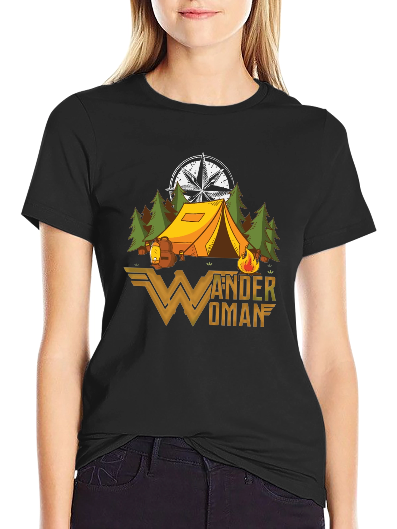 Wander Woman Camping Graphic T-Shirt