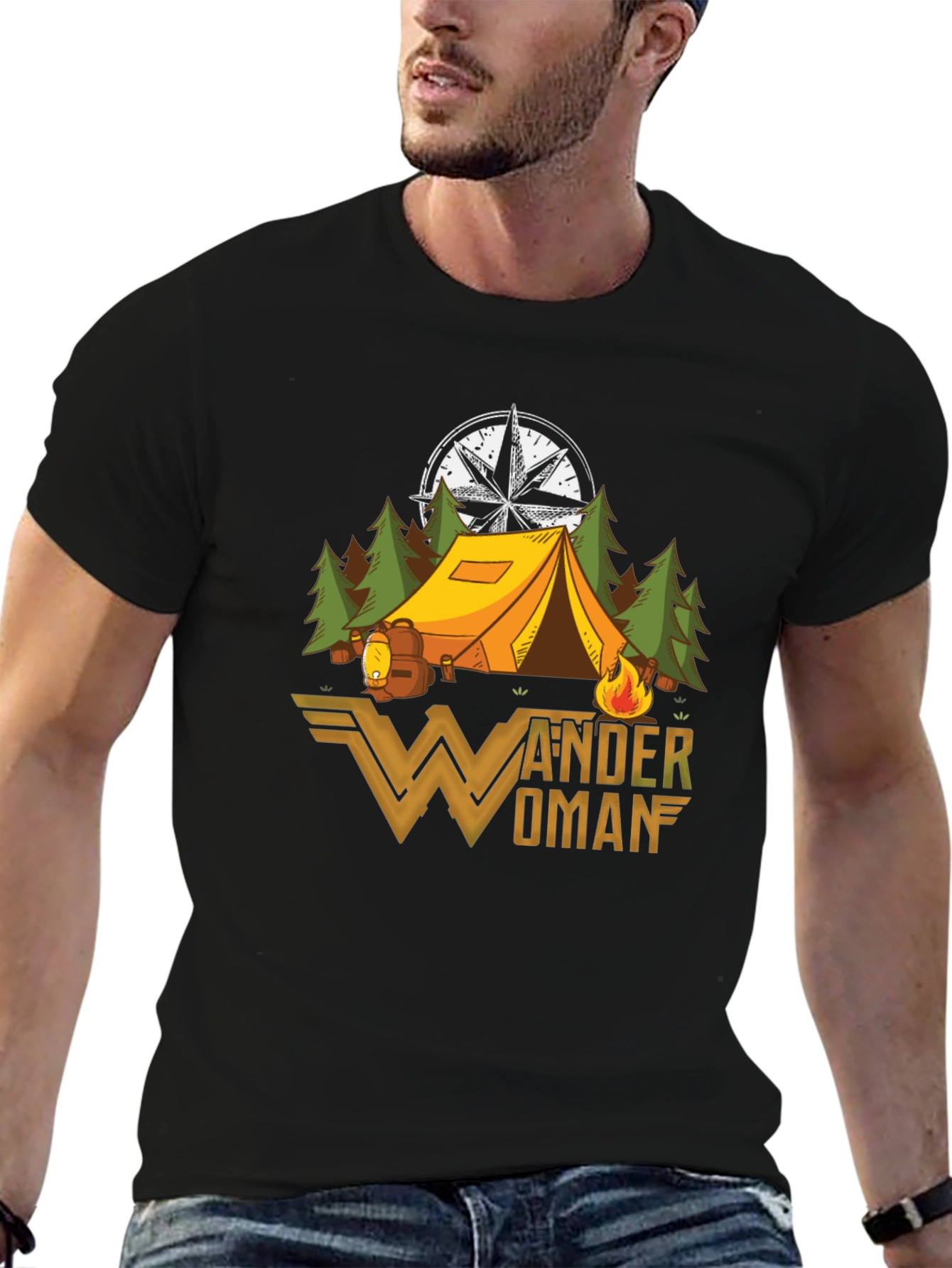 Wander Woman Camping Graphic T-Shirt