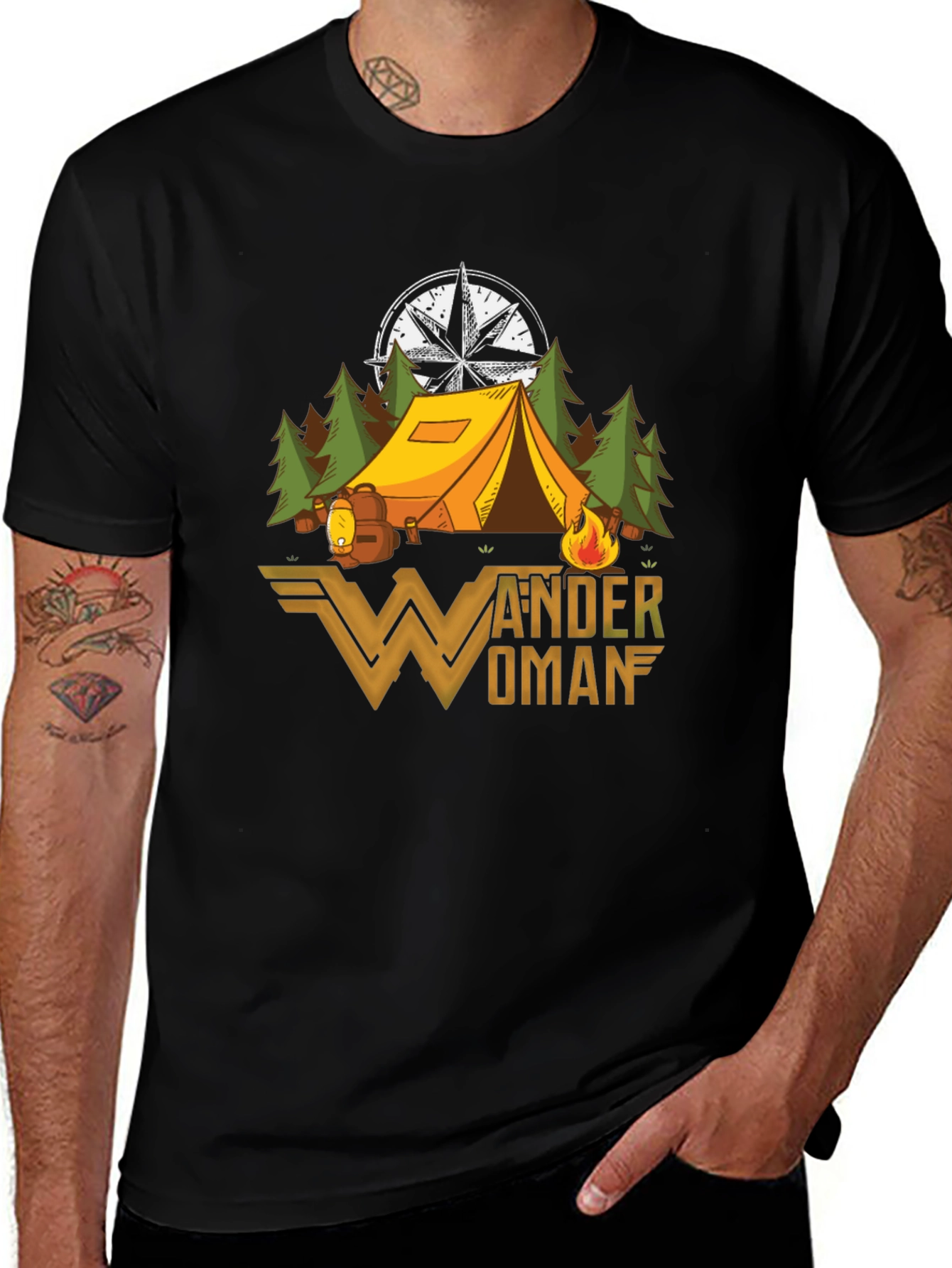 Wander Woman Camping Graphic T-Shirt