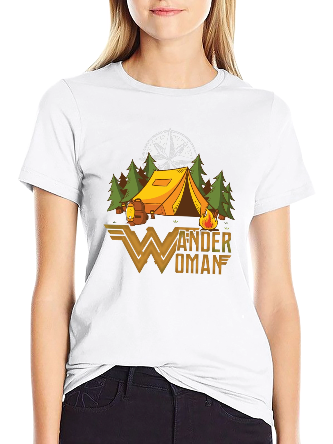 Wander Woman Camping Graphic T-Shirt