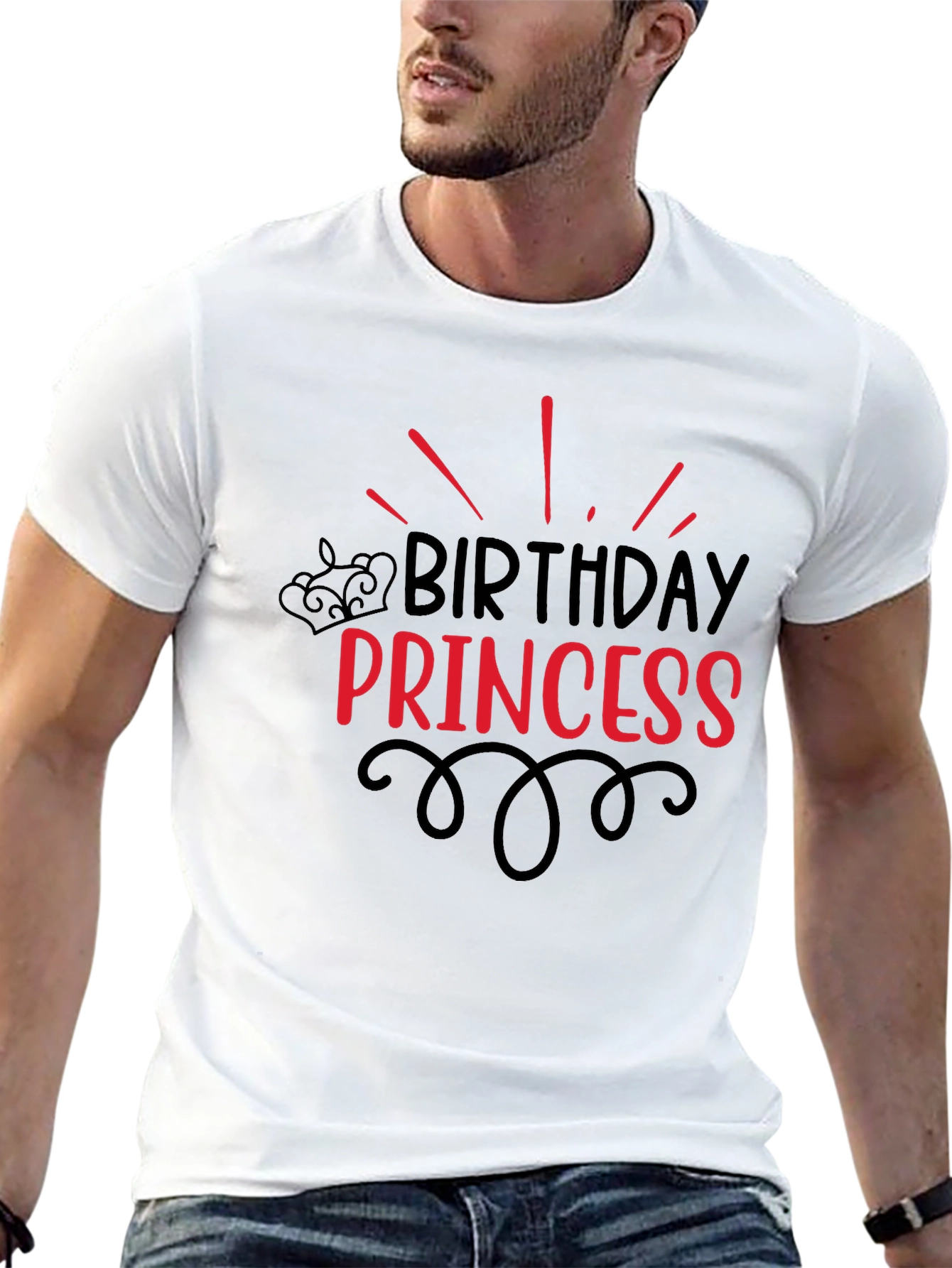 Birthday Princess Black T-Shirt