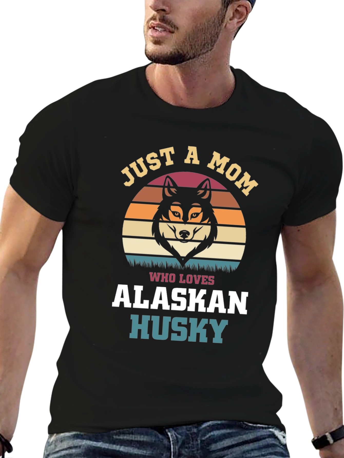 Just A Mom Who Loves Alaskan Husky T-Shirt
