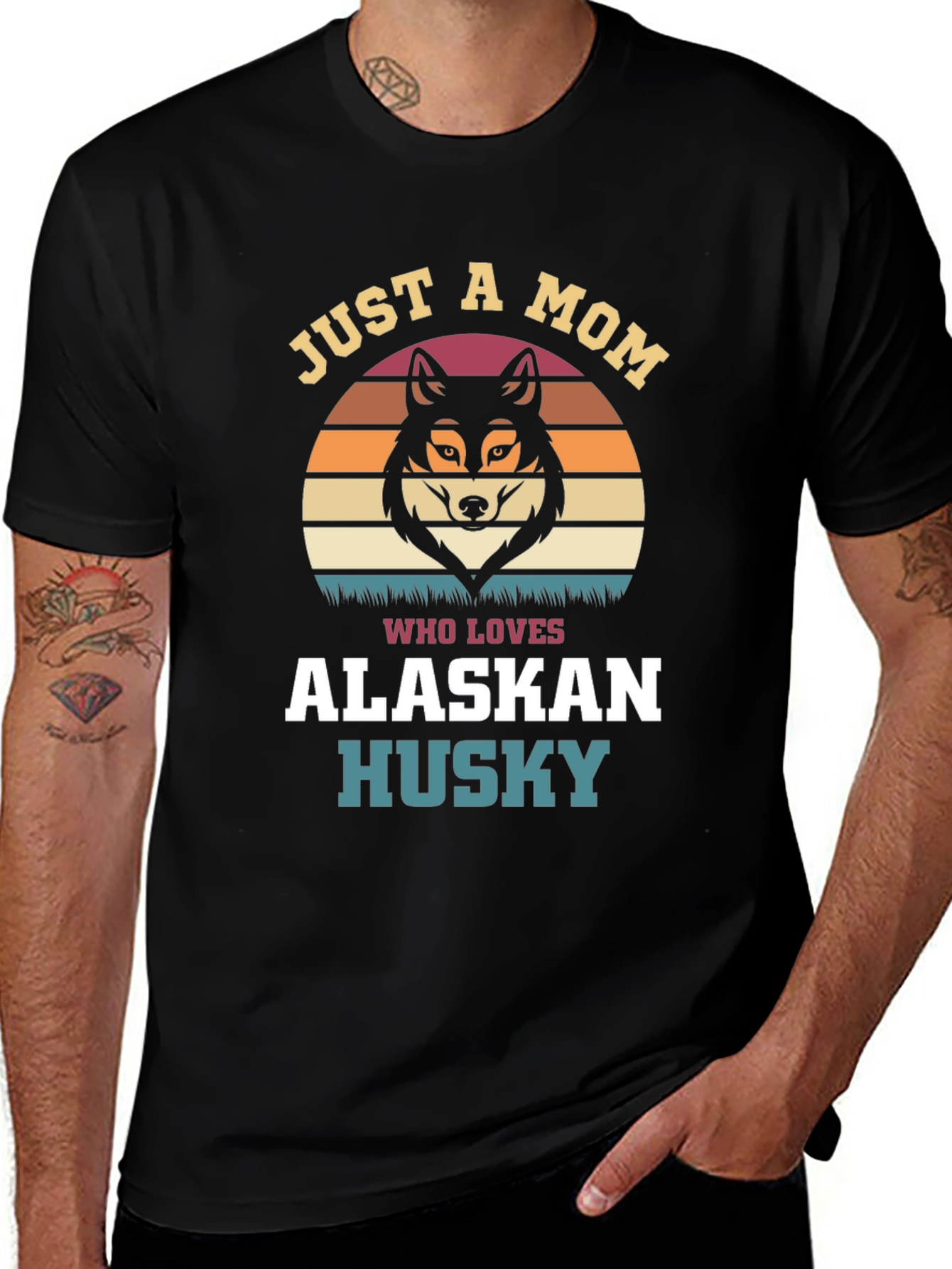 Just A Mom Who Loves Alaskan Husky T-Shirt