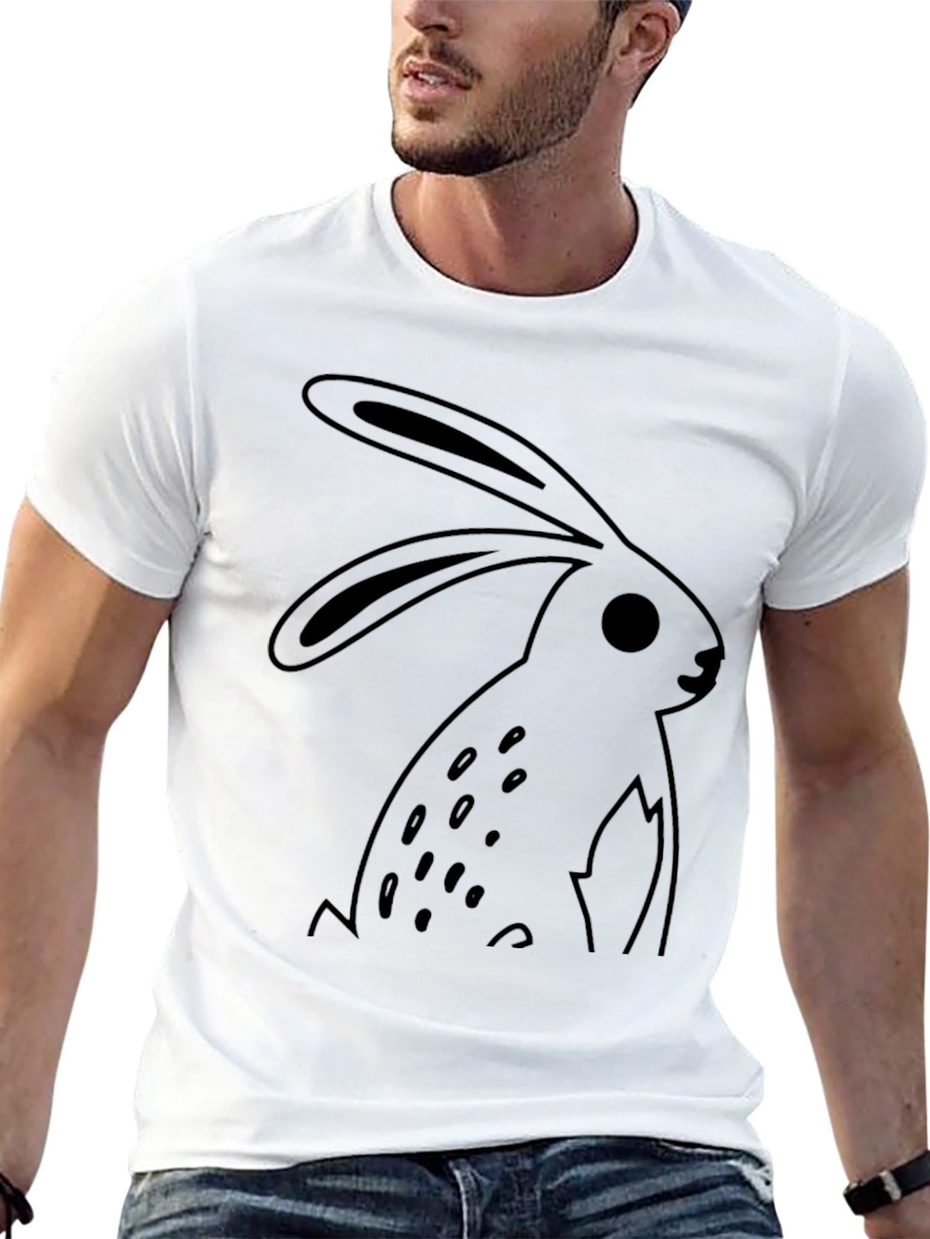 Black Bunny Graphic Tee