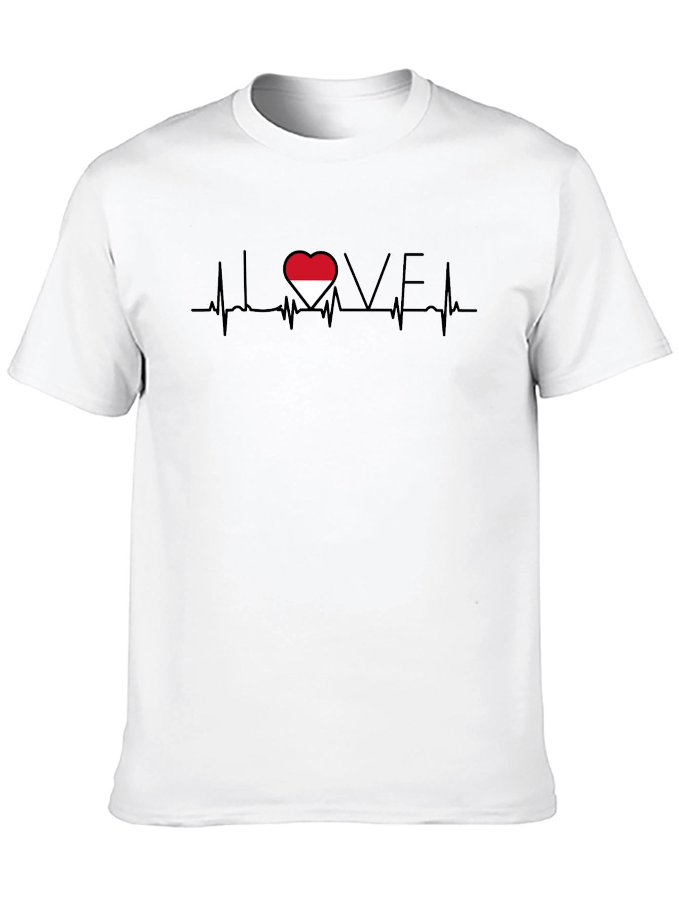 I Love Indonesia Heartbeat T-Shirt