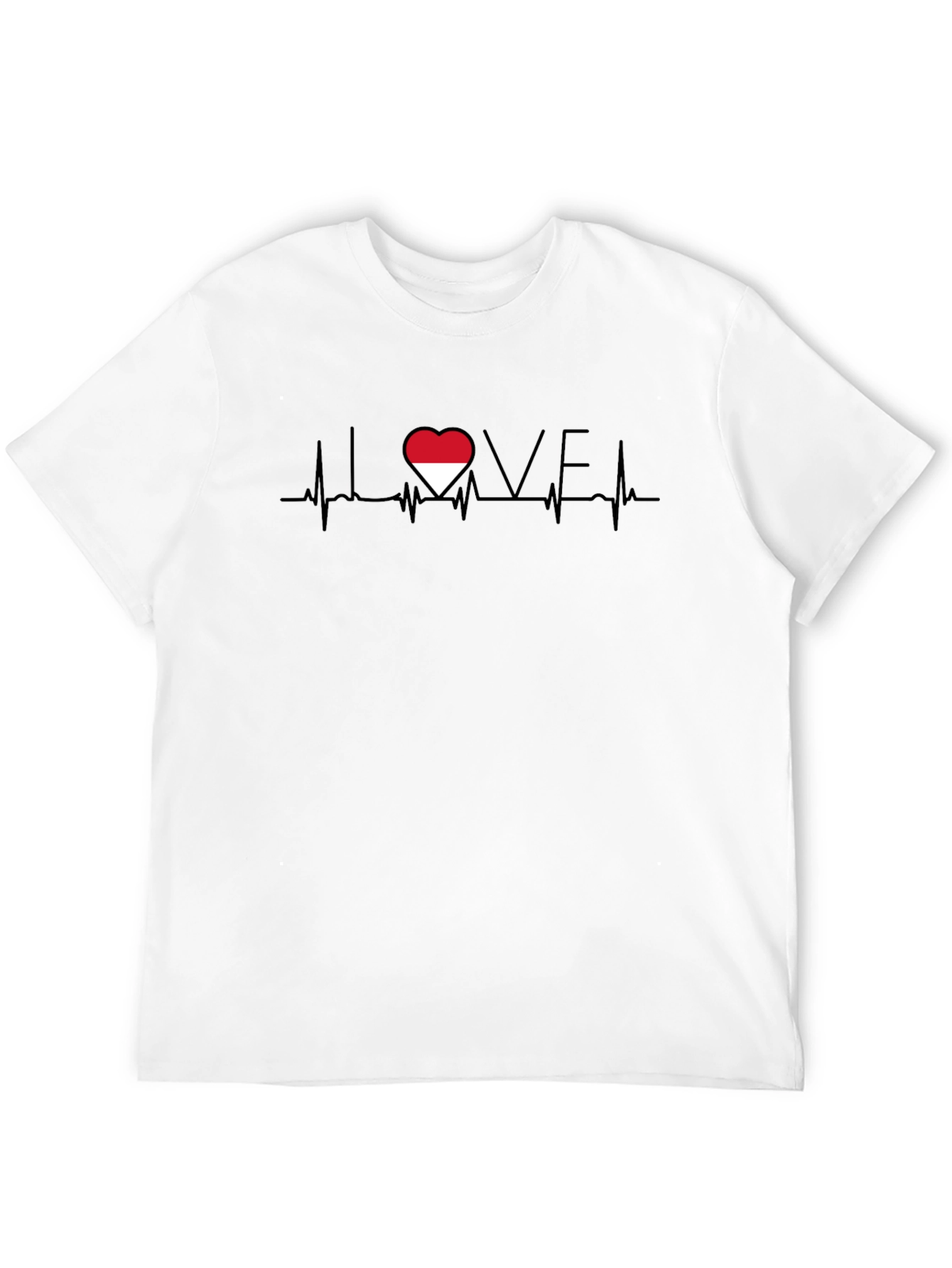 I Love Indonesia Heartbeat T-Shirt