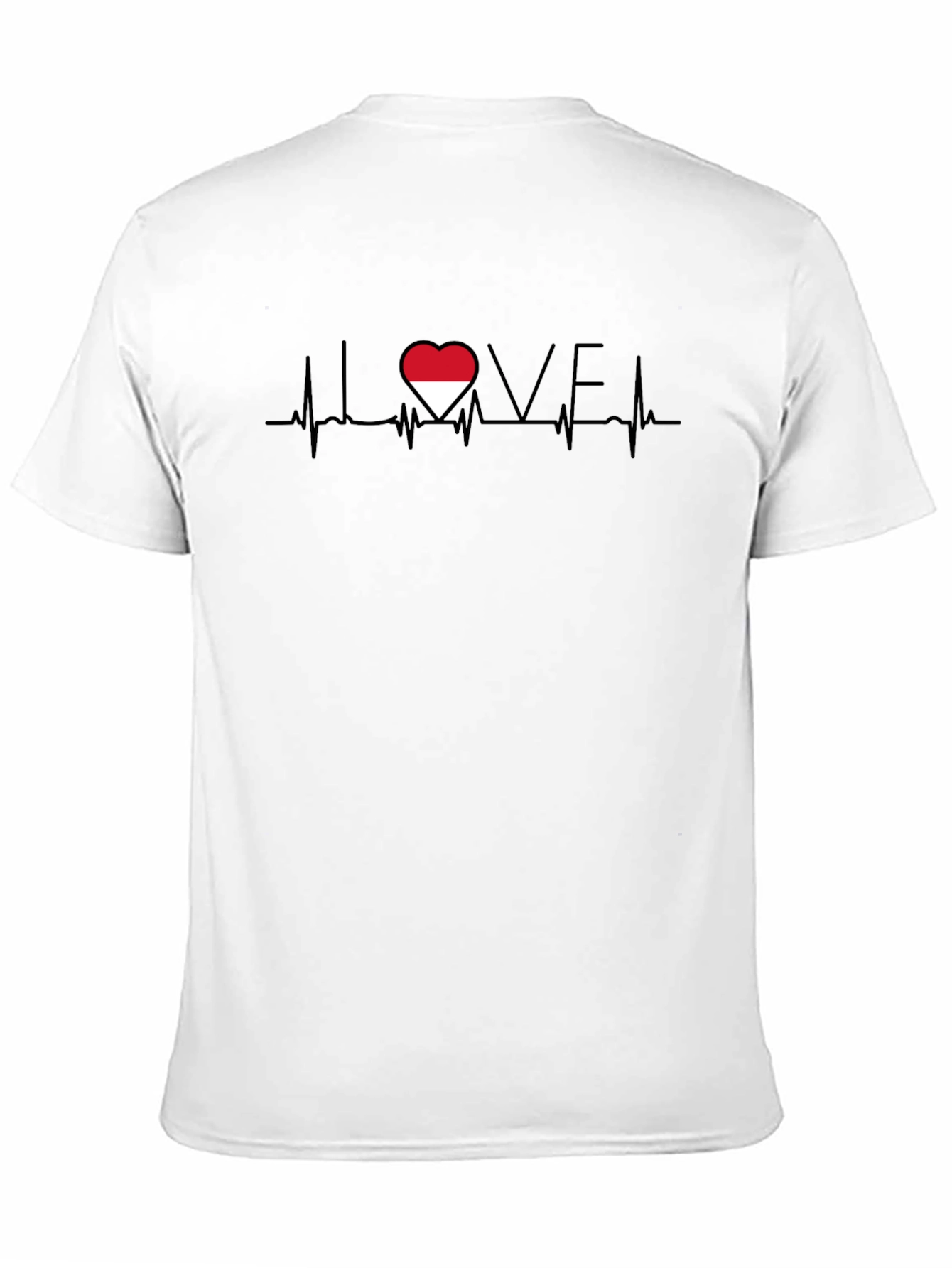 I Love Indonesia Heartbeat T-Shirt