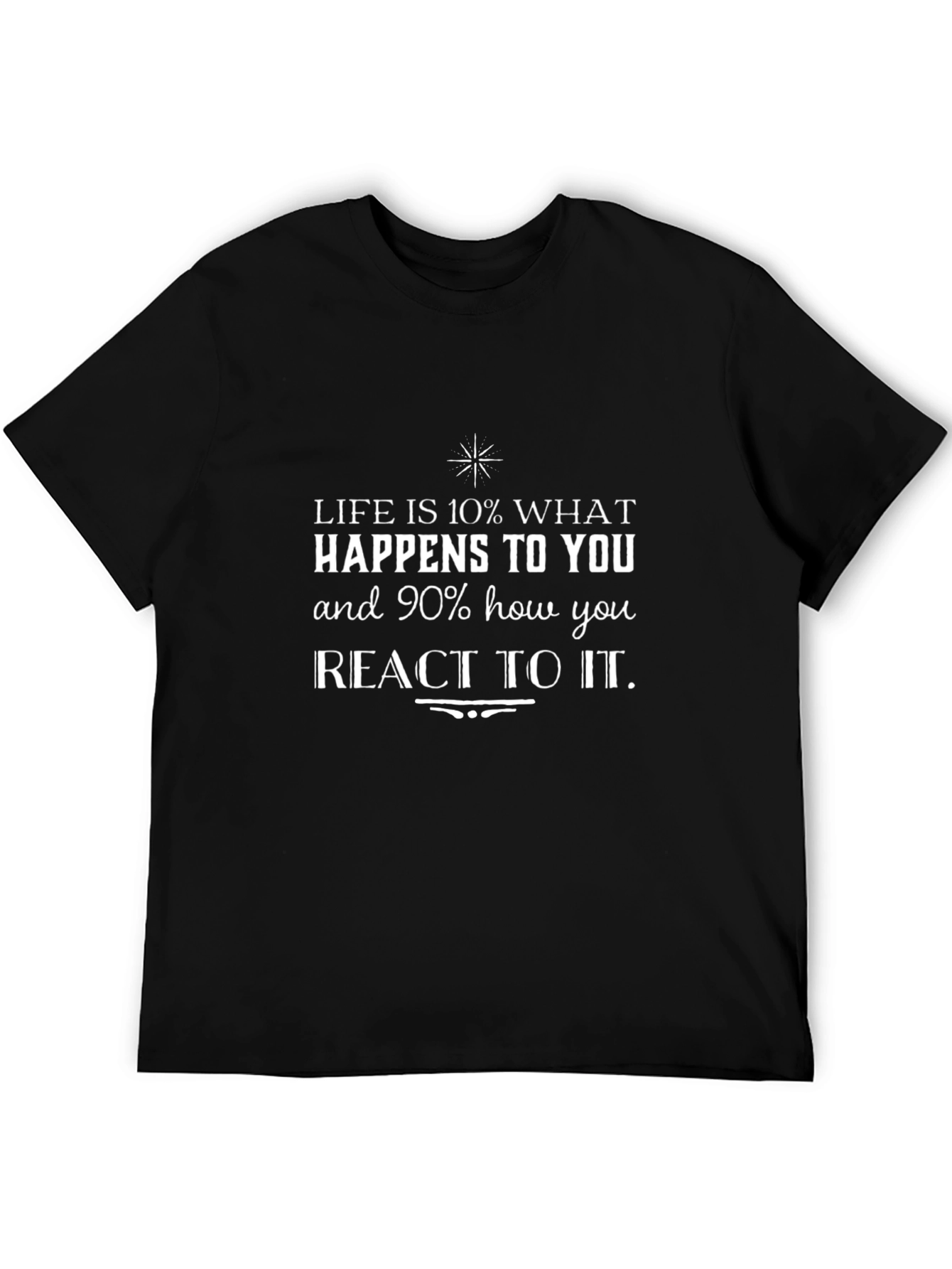 Inspirational T-Shirt: Life is 10% What Happens