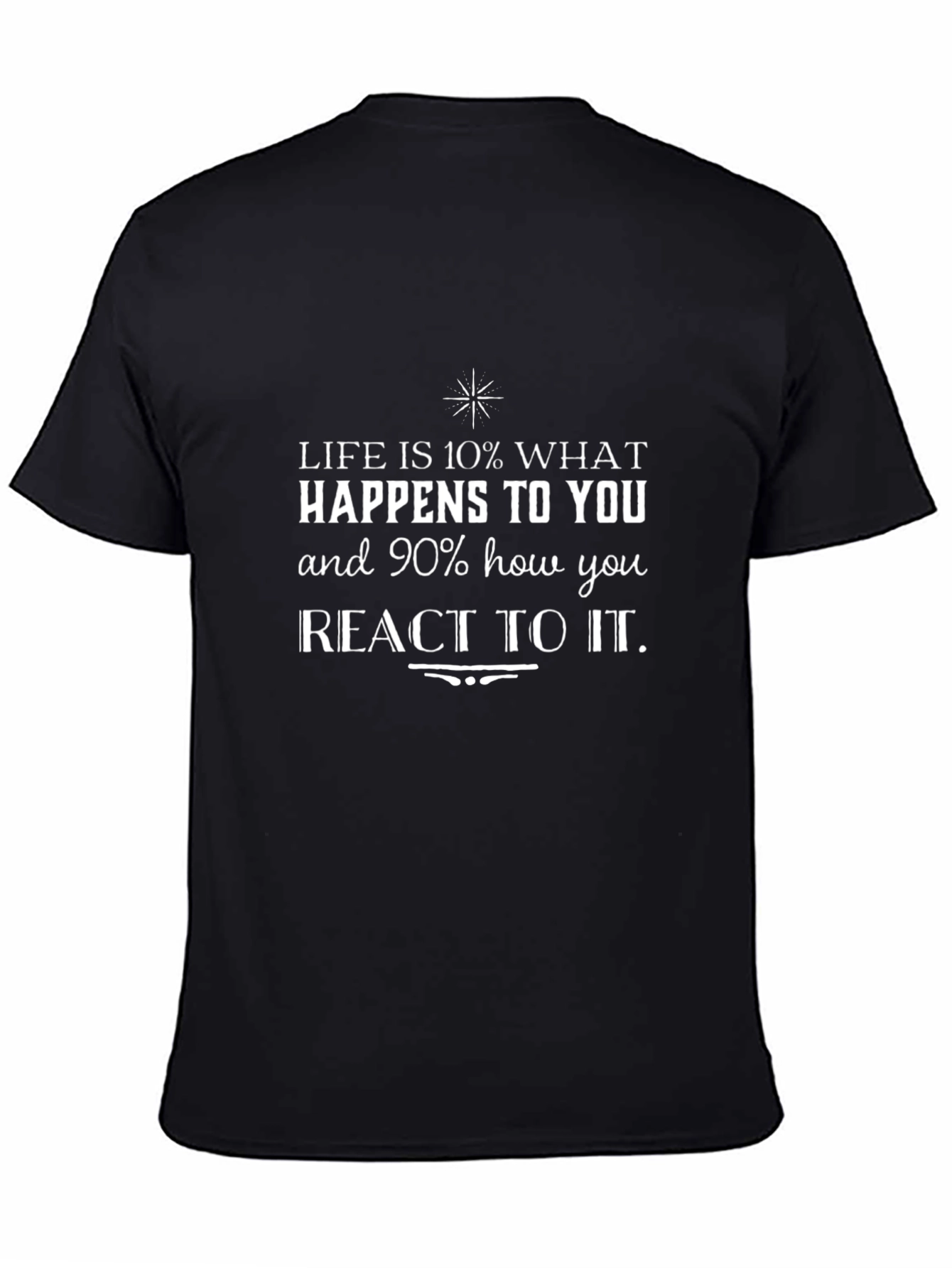 Inspirational T-Shirt: Life is 10% What Happens