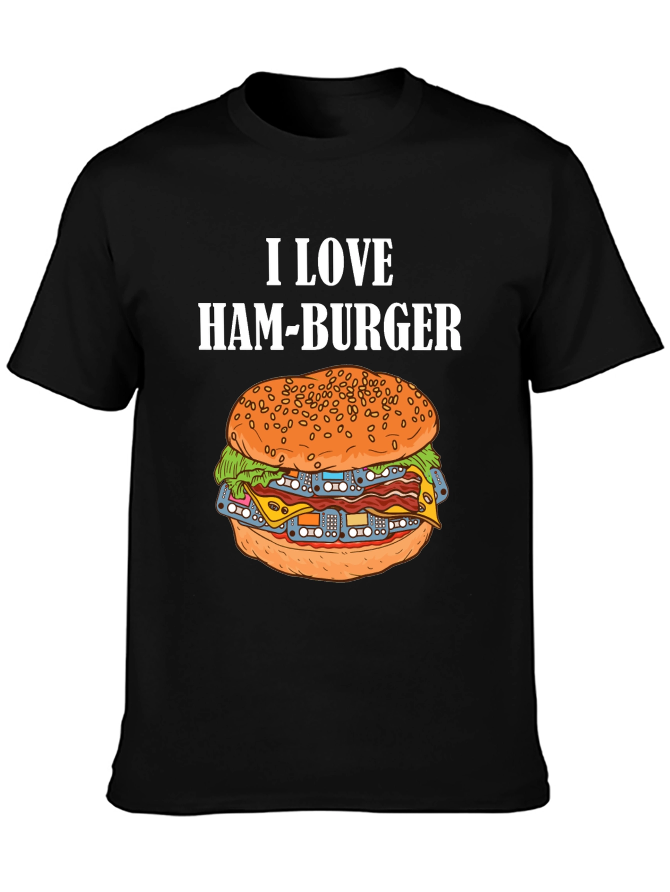I Love Ham-Burger Graphic Tee