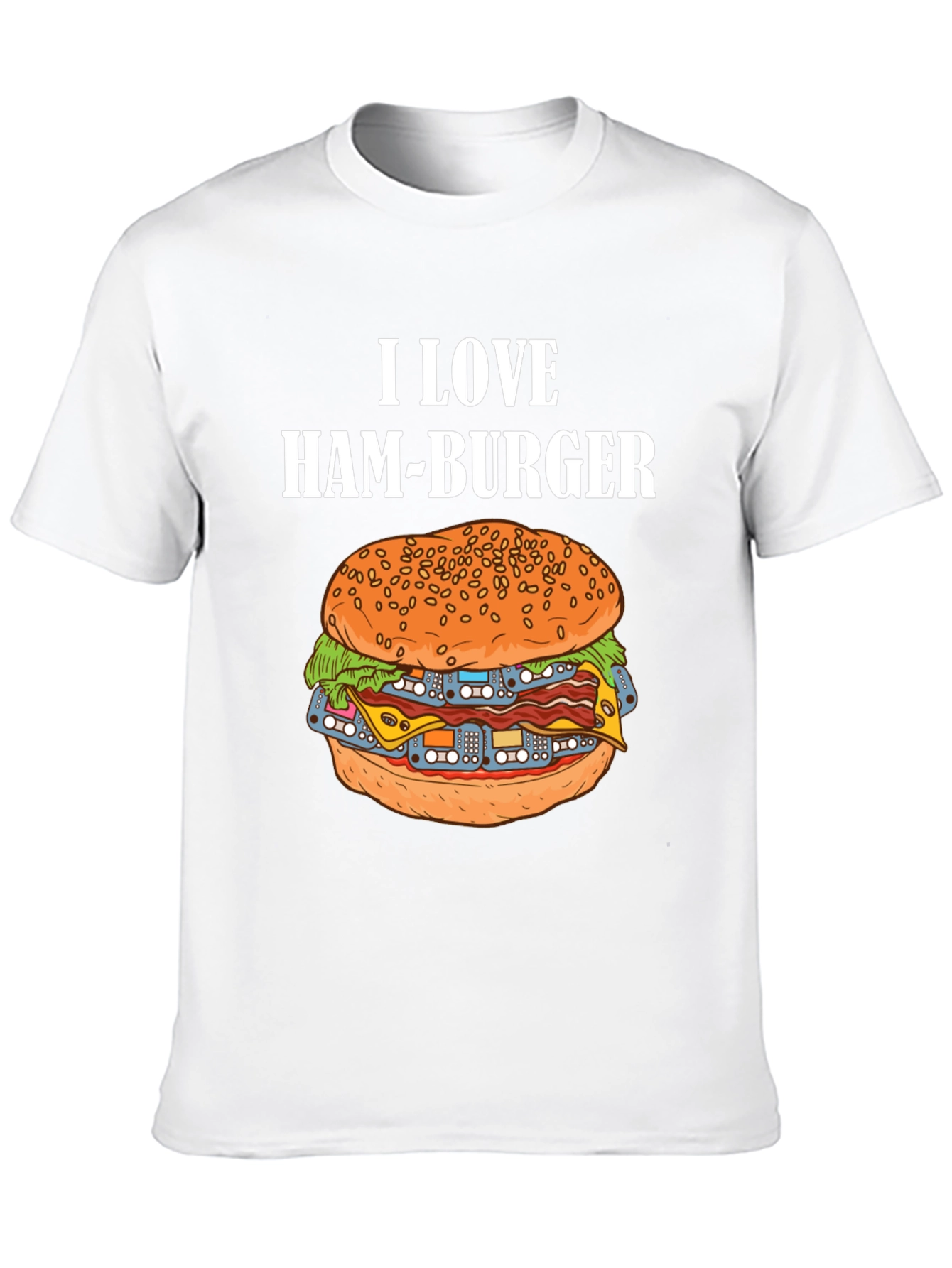 I Love Ham-Burger Graphic Tee