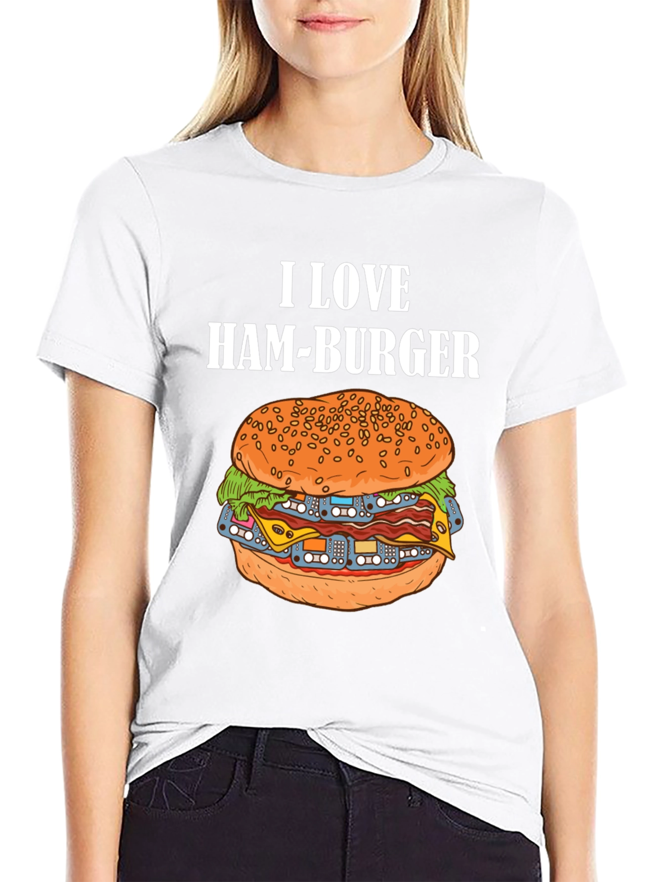 I Love Ham-Burger Graphic Tee