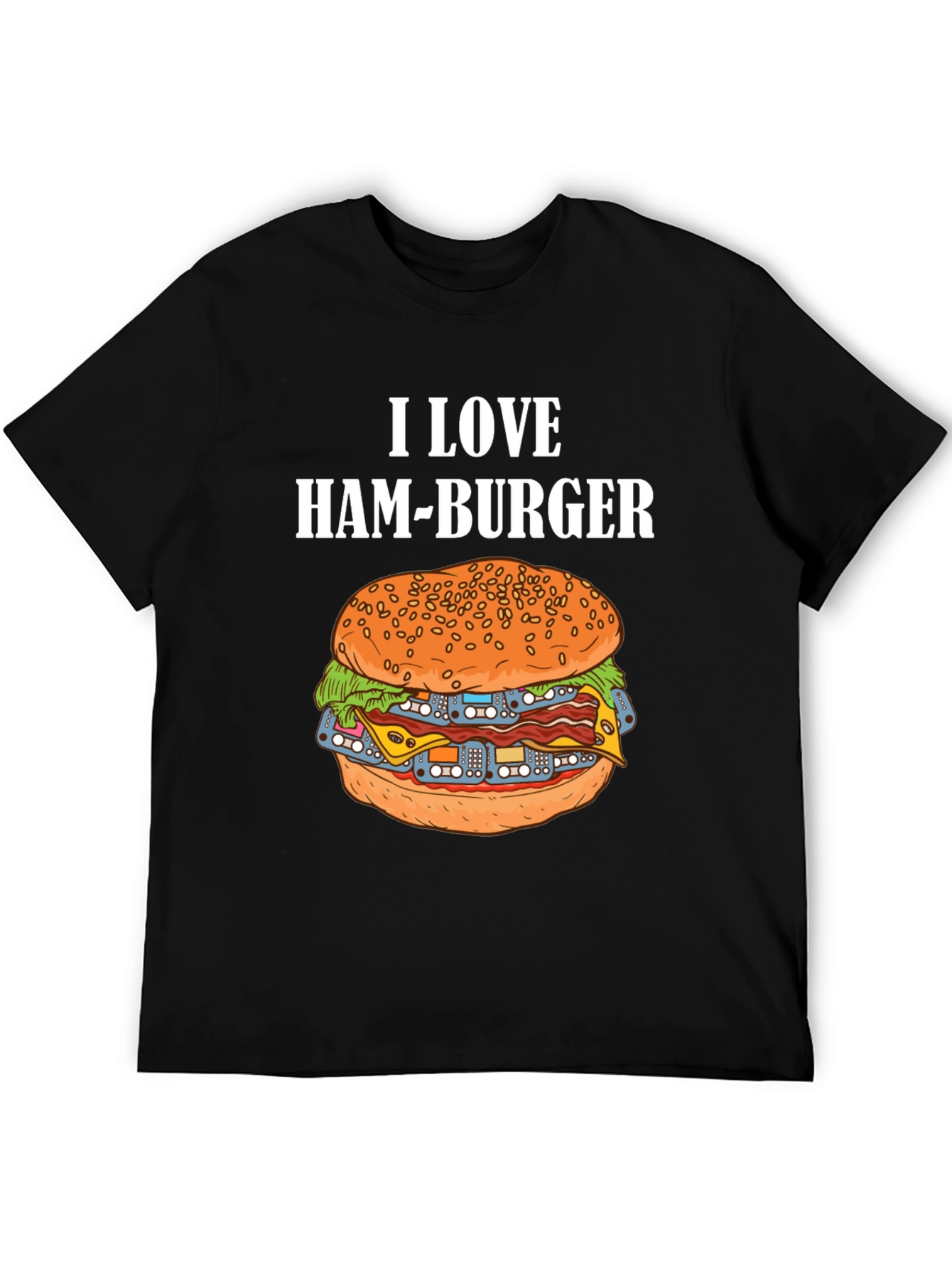 I Love Ham-Burger Graphic Tee