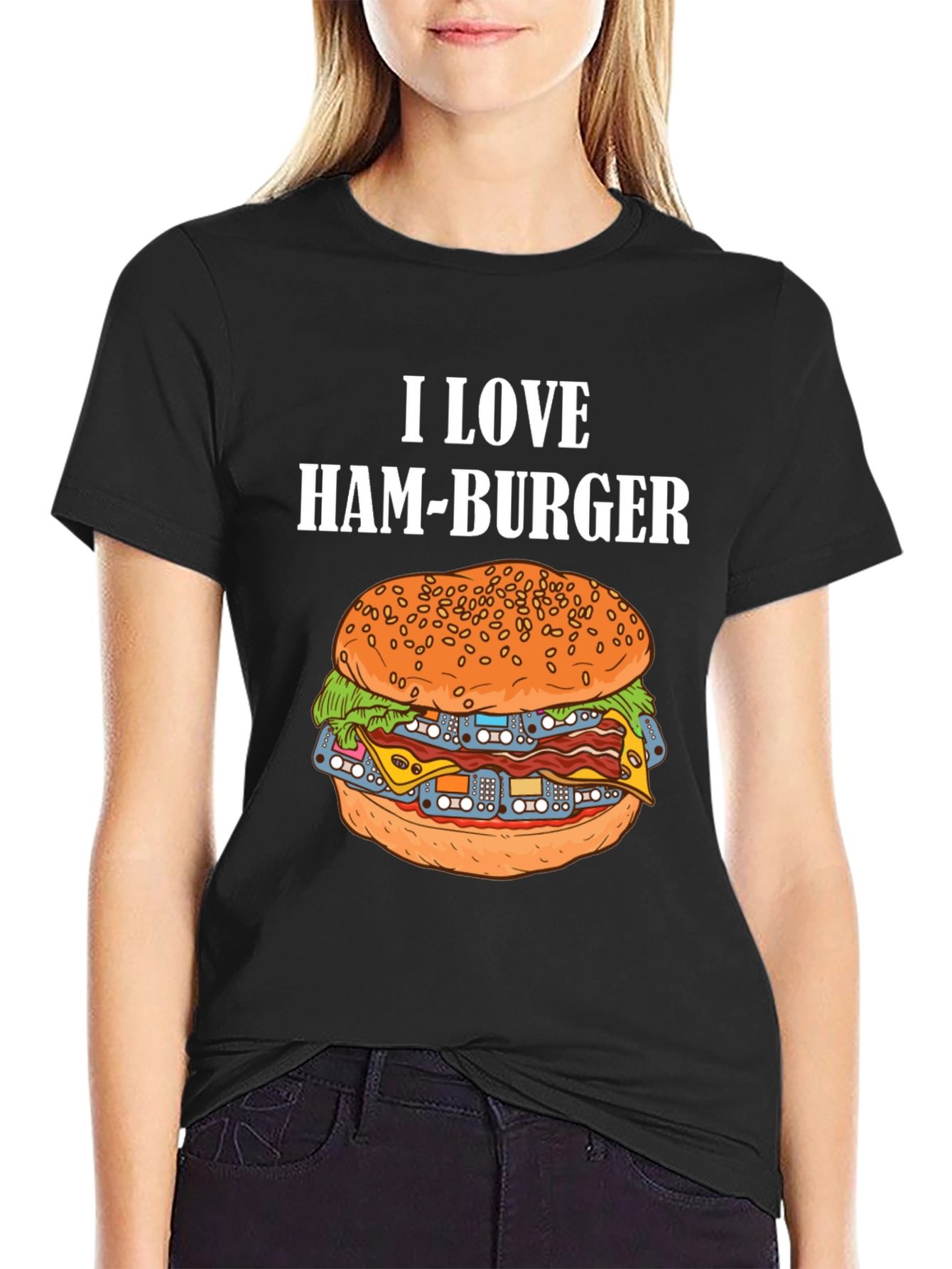 I Love Ham-Burger Graphic Tee