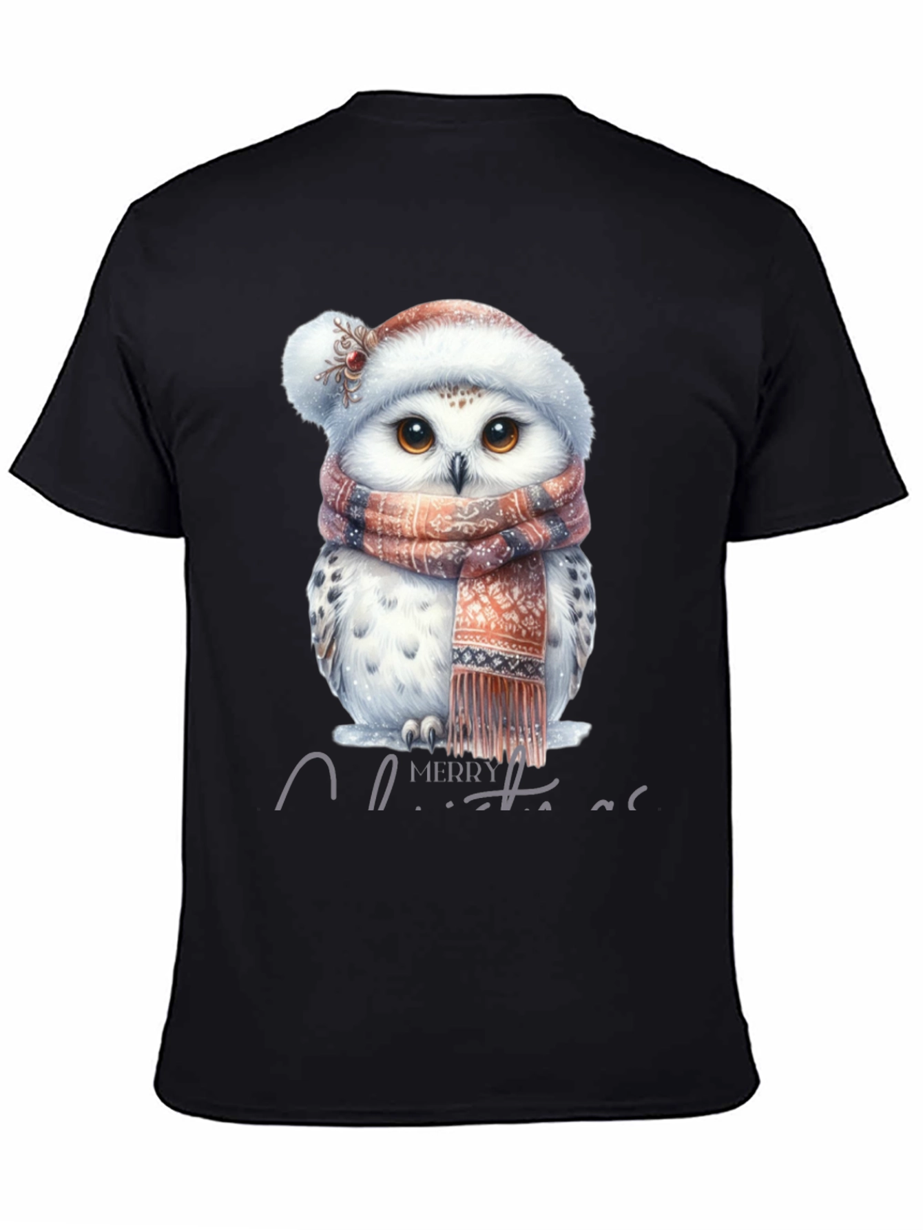 Festive Owl Christmas T-Shirt