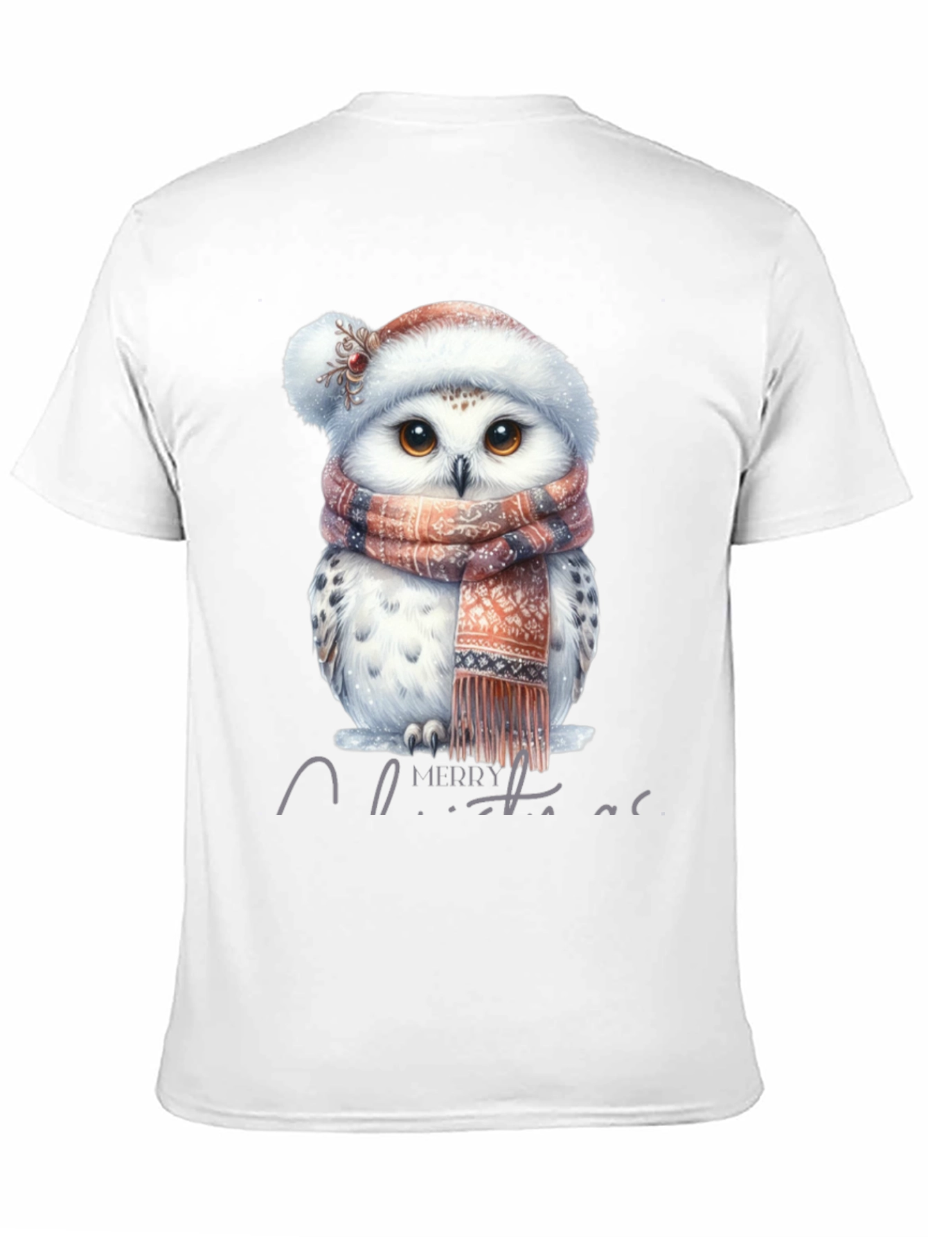 Festive Owl Christmas T-Shirt