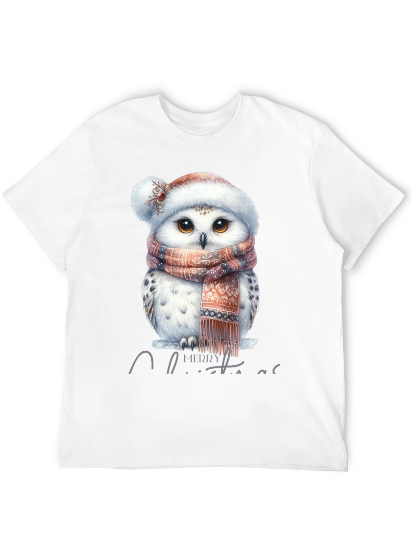 Festive Owl Christmas T-Shirt