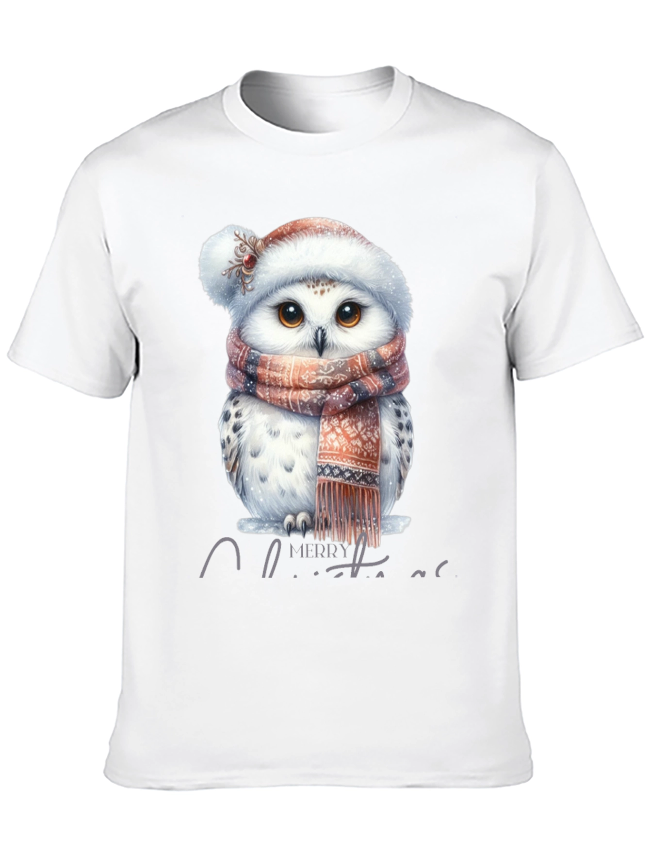 Festive Owl Christmas T-Shirt