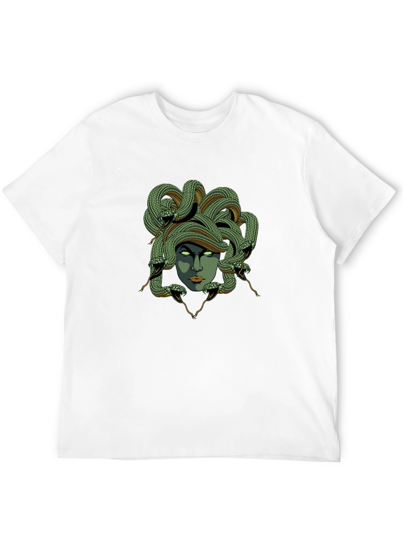 Medusa Graphic Tee - Black Cotton T-Shirt