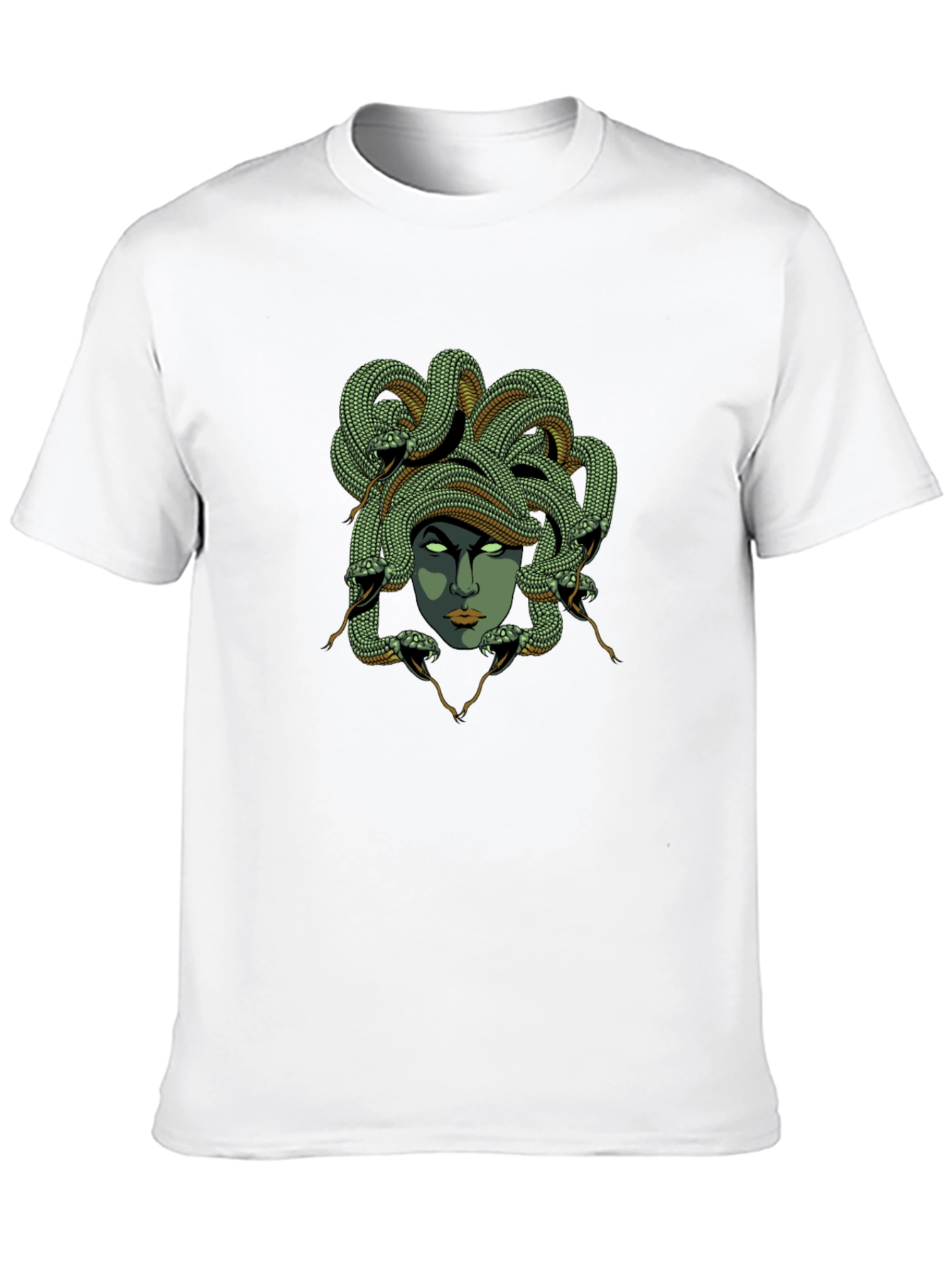 Medusa Graphic Tee - Black Cotton T-Shirt