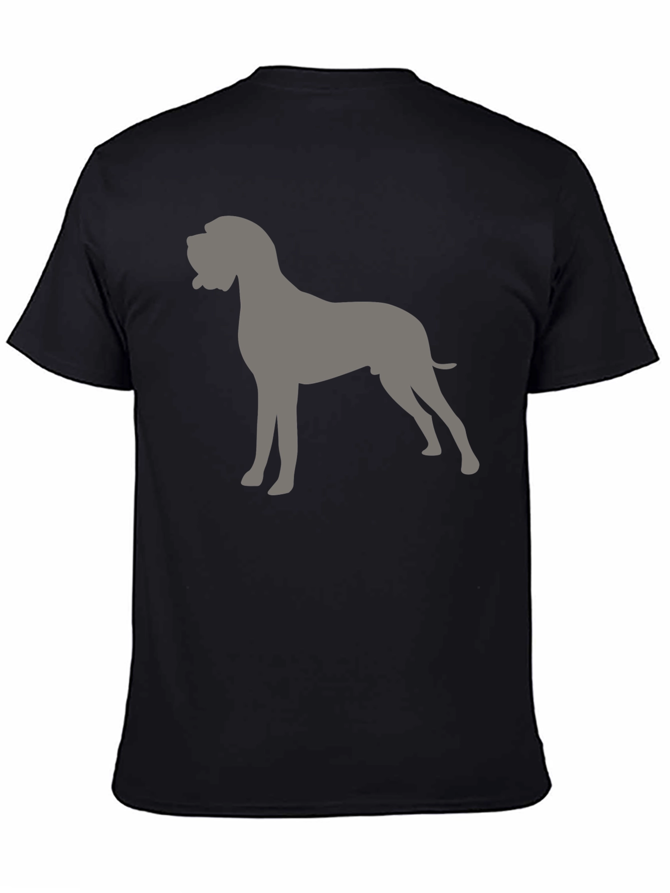 Dog Silhouette Graphic Tee - Mens Casual Shirt