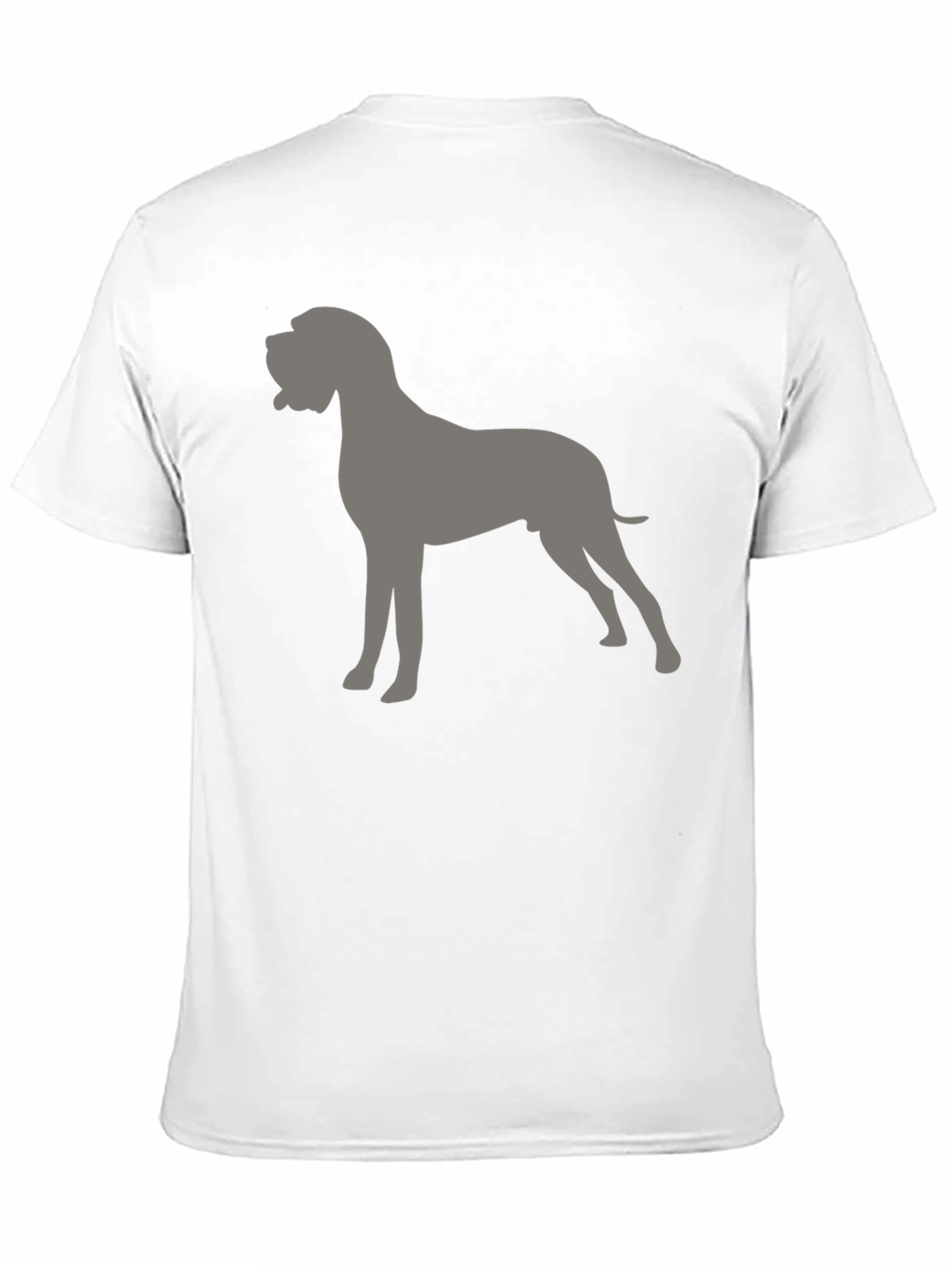 Dog Silhouette Graphic Tee - Mens Casual Shirt