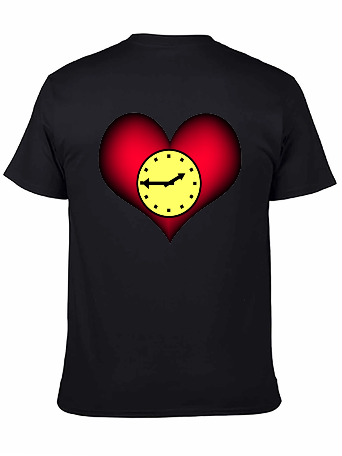 Heart Clock Graphic T-Shirt - Stylish & Unique Design