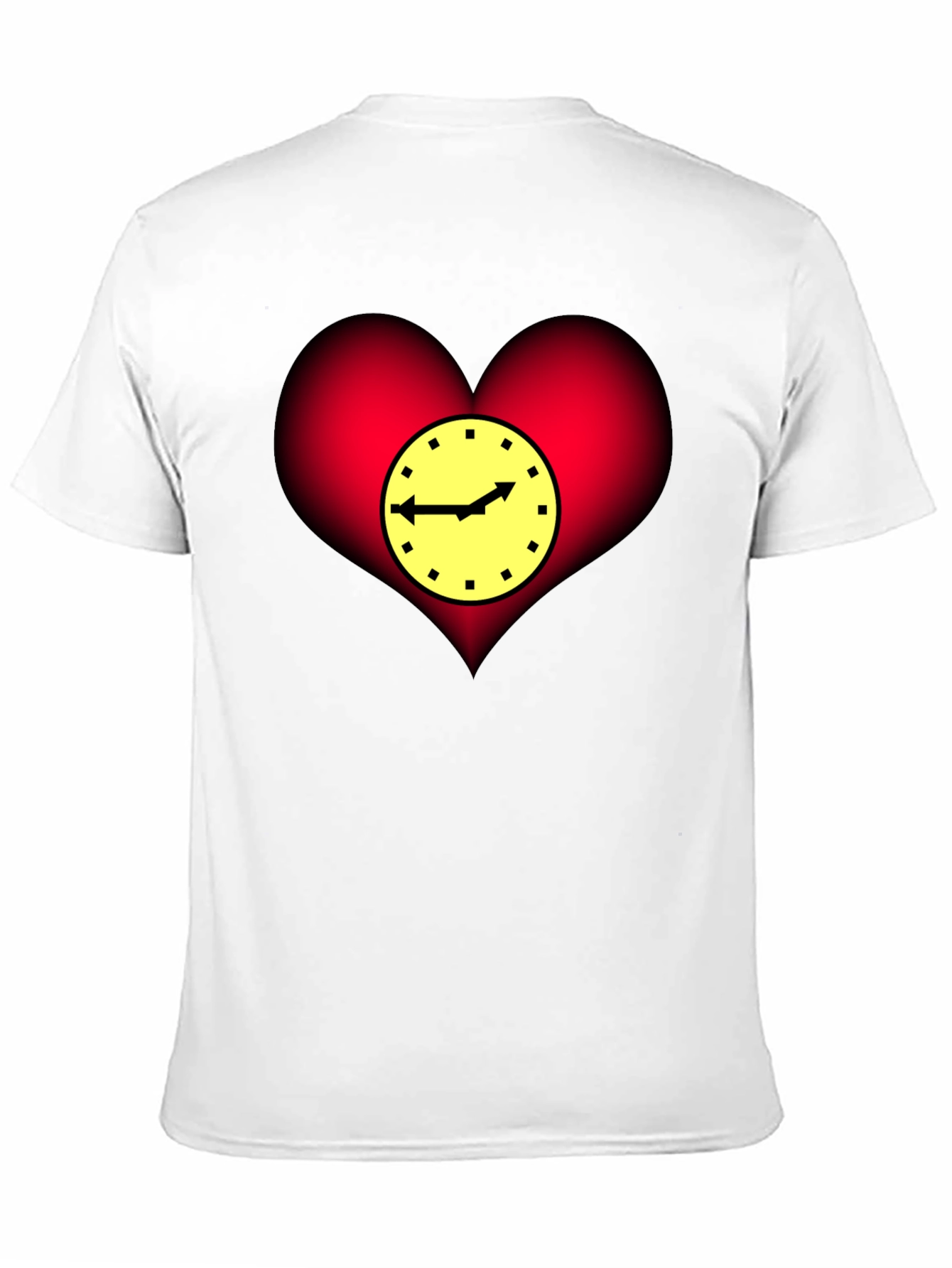 Heart Clock Graphic T-Shirt - Stylish & Unique Design