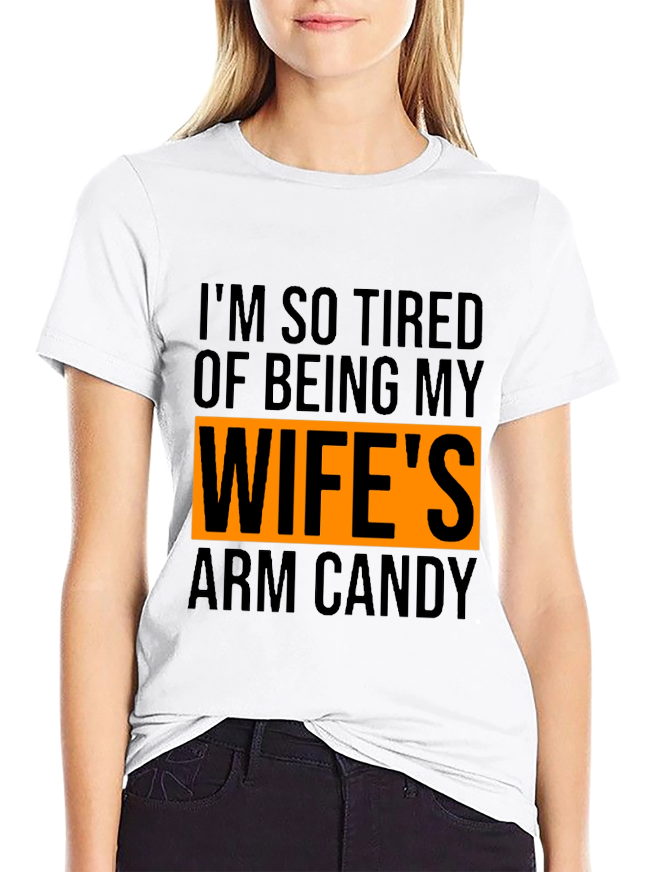 Wifes Arm Candy T-Shirt - Funny Husband Tee