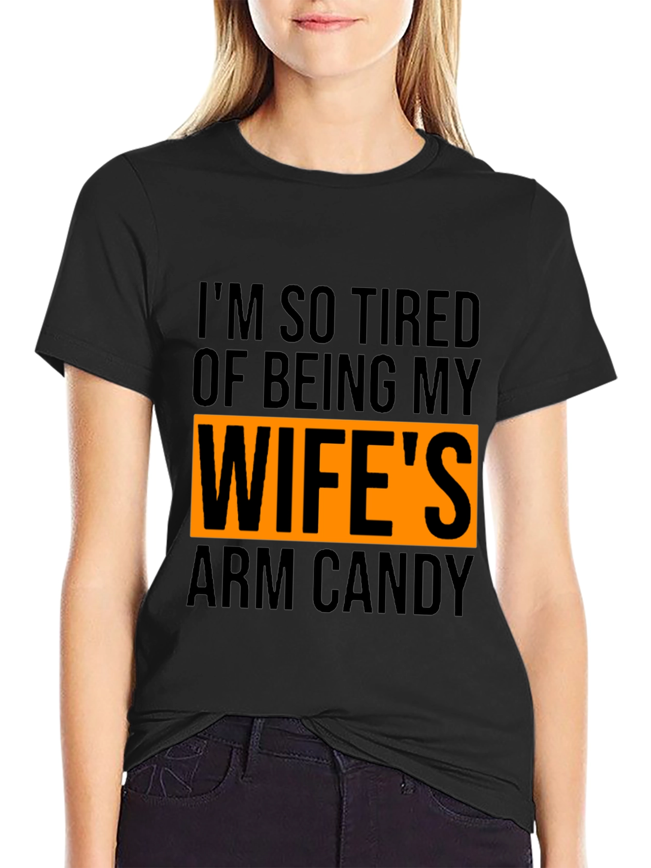 Wifes Arm Candy T-Shirt - Funny Husband Tee