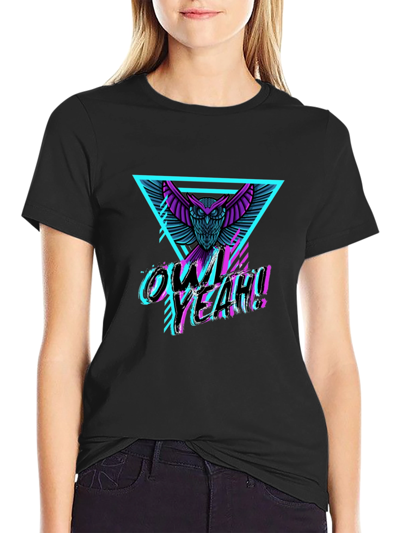 Owl Yeah! Graphic Print T-Shirt